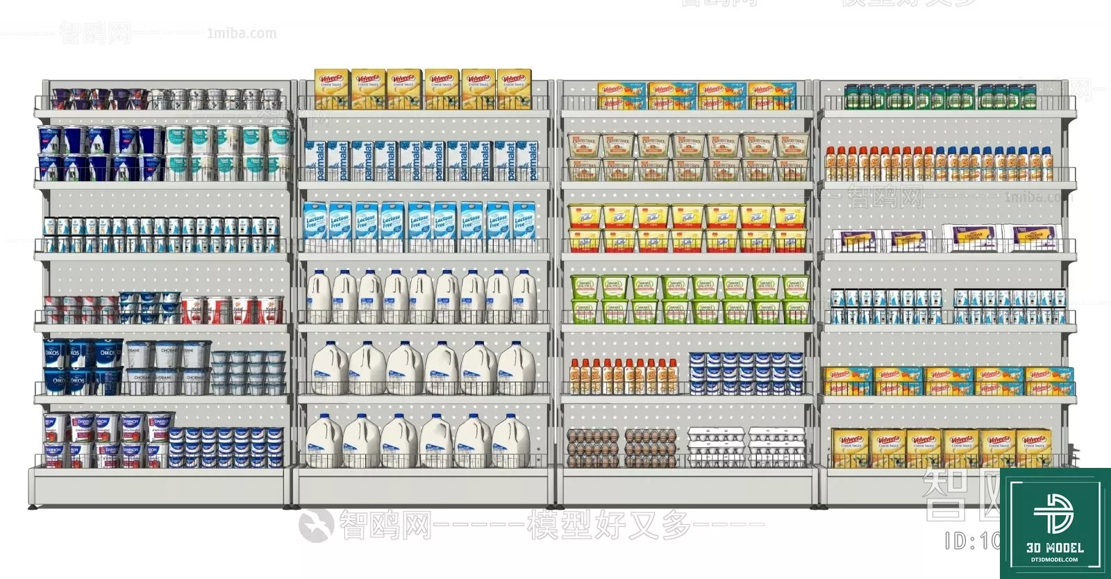 MODERN SUPERMARKET - SKETCHUP 3D SCENE - VRAY OR ENSCAPE - ID14369