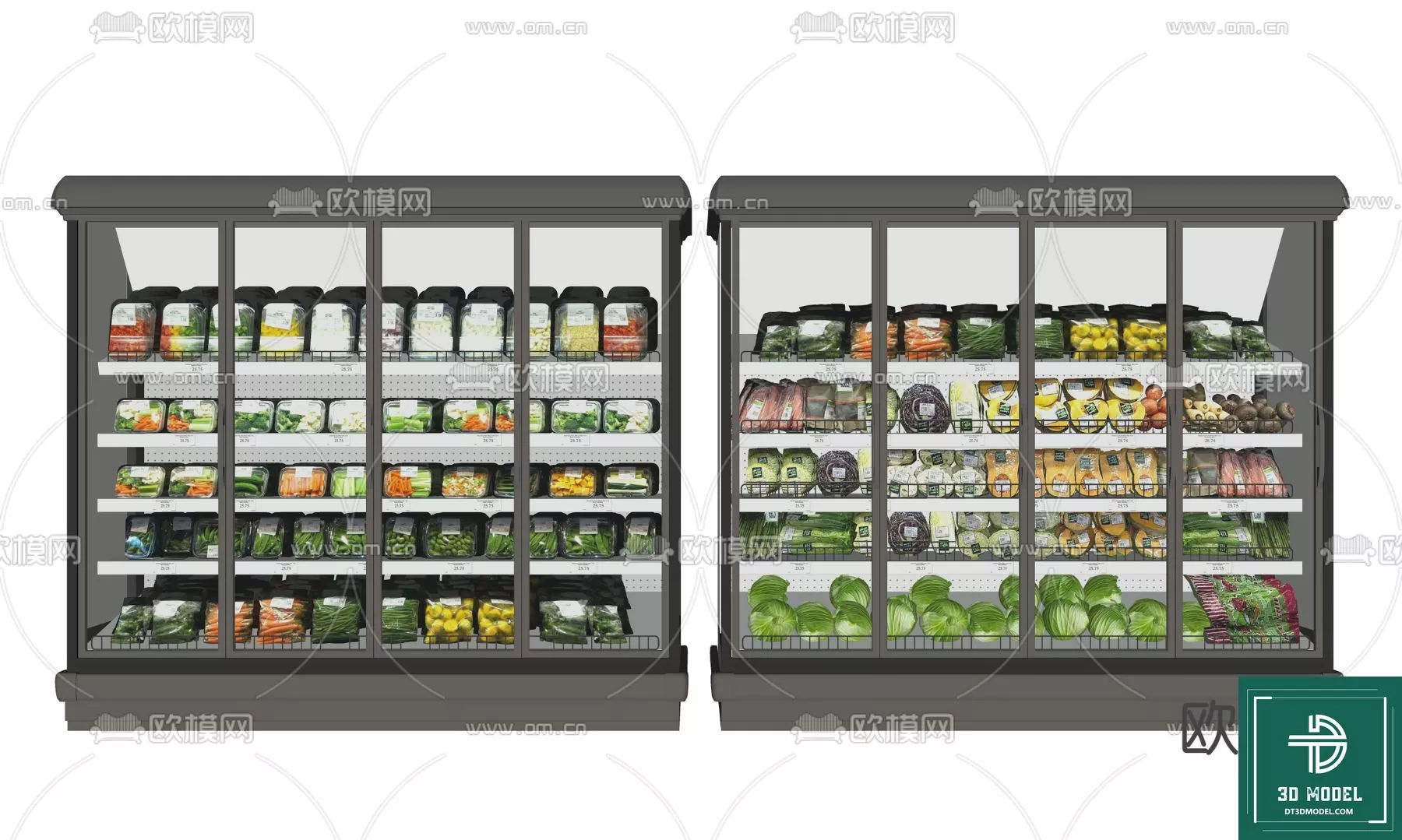 MODERN SUPERMARKET - SKETCHUP 3D SCENE - VRAY OR ENSCAPE - ID14410