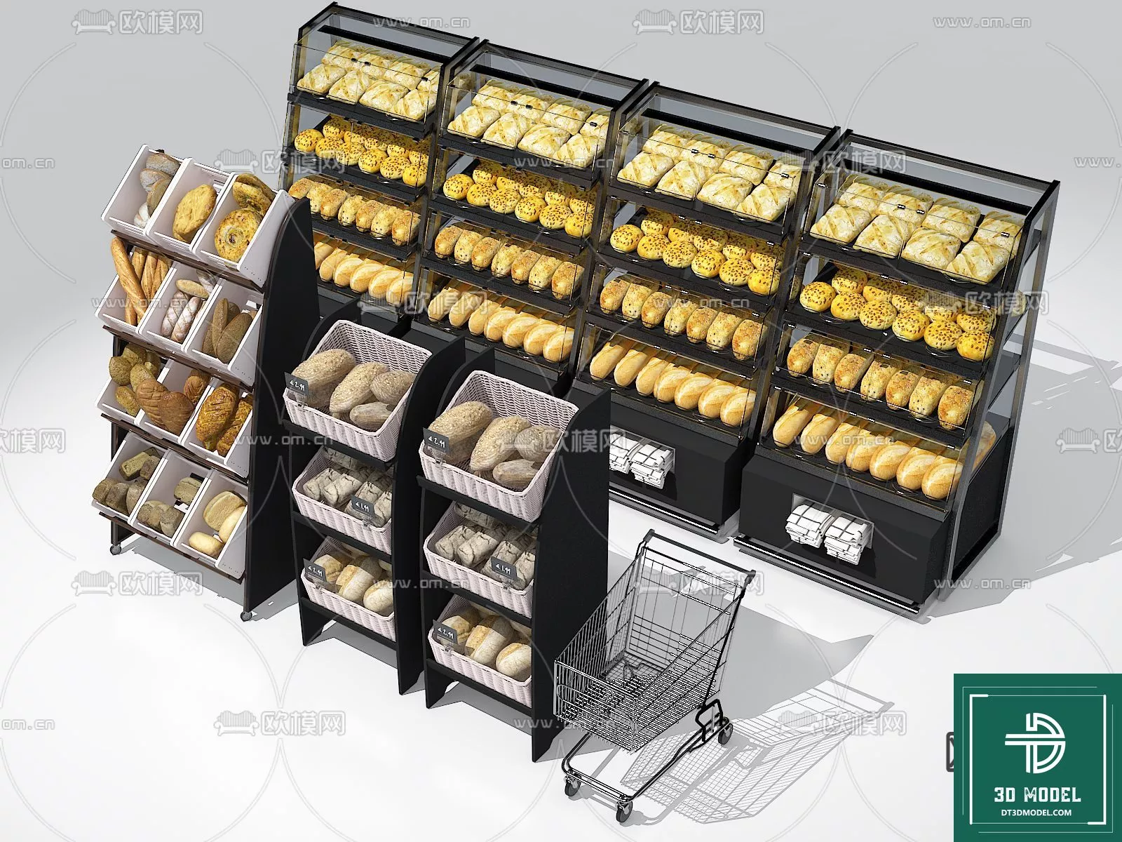 MODERN SUPERMARKET - SKETCHUP 3D SCENE - VRAY OR ENSCAPE - ID14432