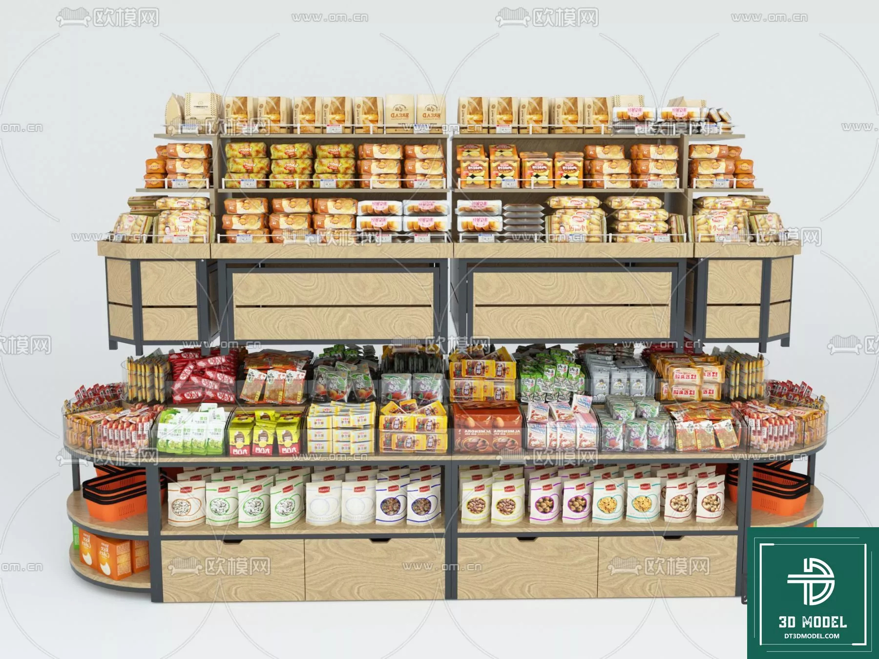 MODERN SUPERMARKET - SKETCHUP 3D SCENE - VRAY OR ENSCAPE - ID14440