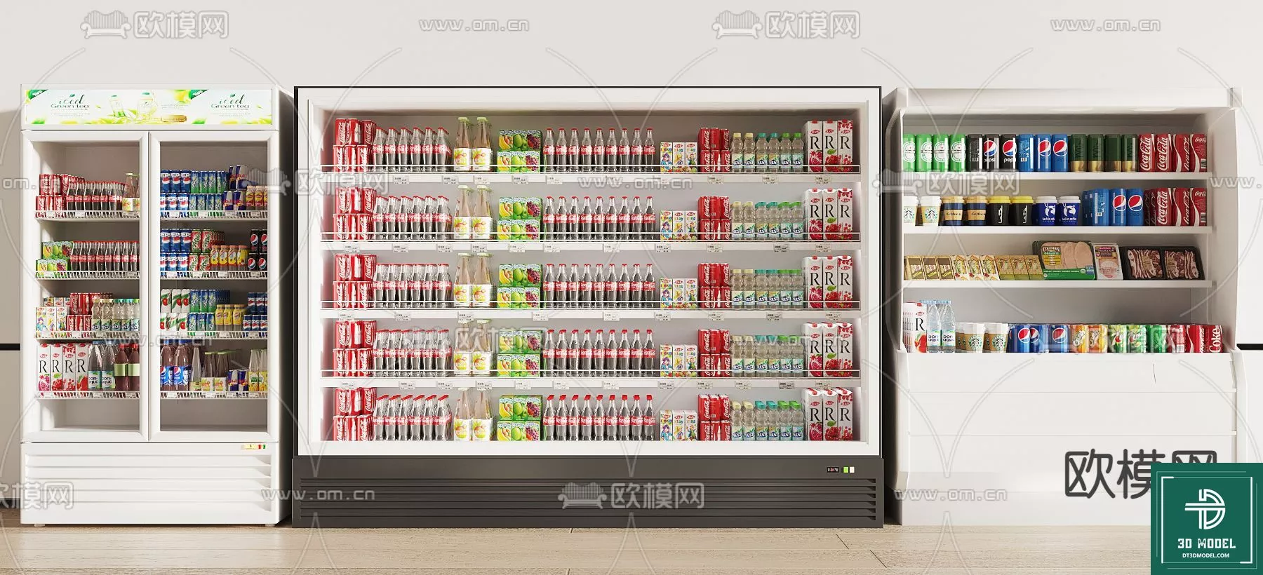 MODERN SUPERMARKET - SKETCHUP 3D SCENE - VRAY OR ENSCAPE - ID14445