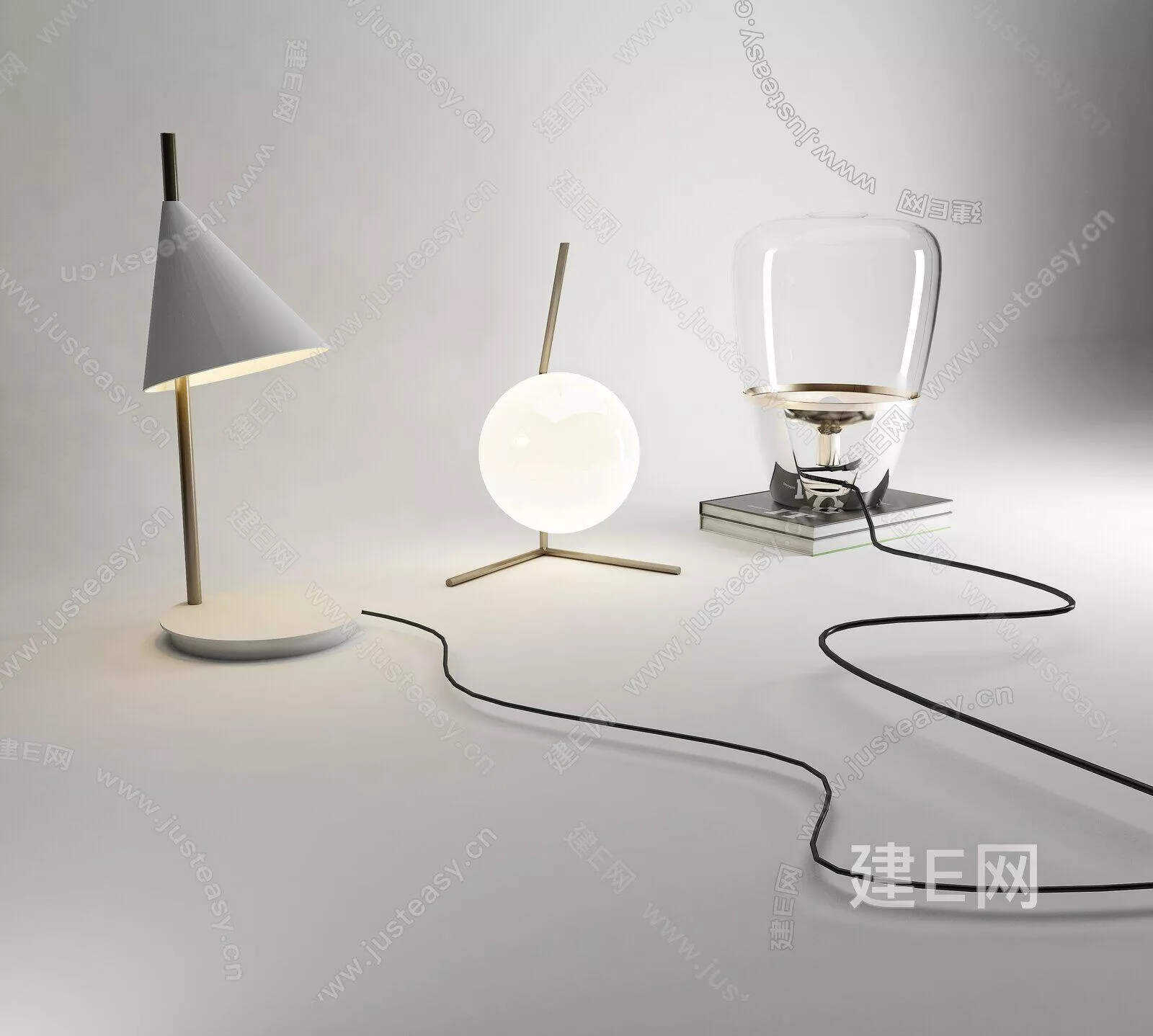 MODERN TABLE LAMP - SKETCHUP 3D MODEL - ENSCAPE - 111758625