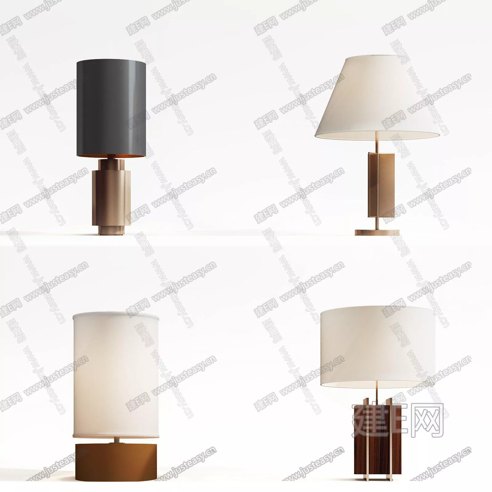 MODERN TABLE LAMP - SKETCHUP 3D MODEL - ENSCAPE - 112414057
