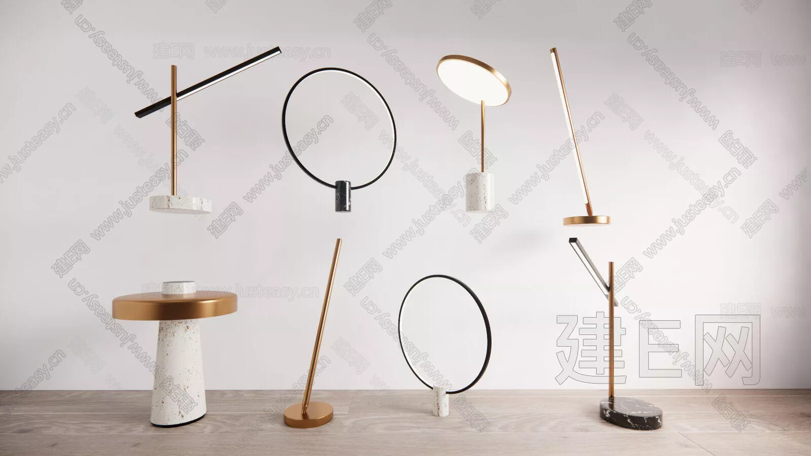 MODERN TABLE LAMP - SKETCHUP 3D MODEL - ENSCAPE - 115623368