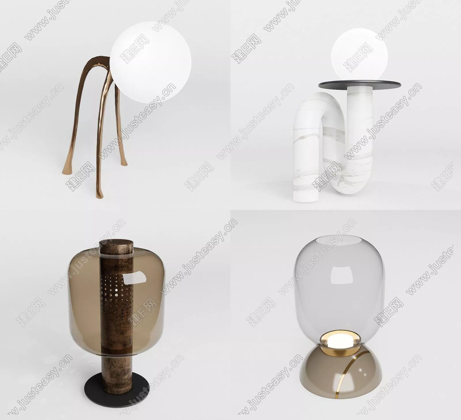 MODERN TABLE LAMP - SKETCHUP 3D MODEL - ENSCAPE - 116540029