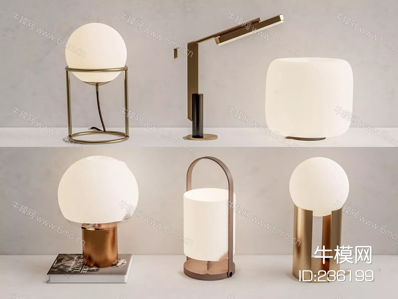 MODERN TABLE LAMP - SKETCHUP 3D MODEL - ENSCAPE - 236199