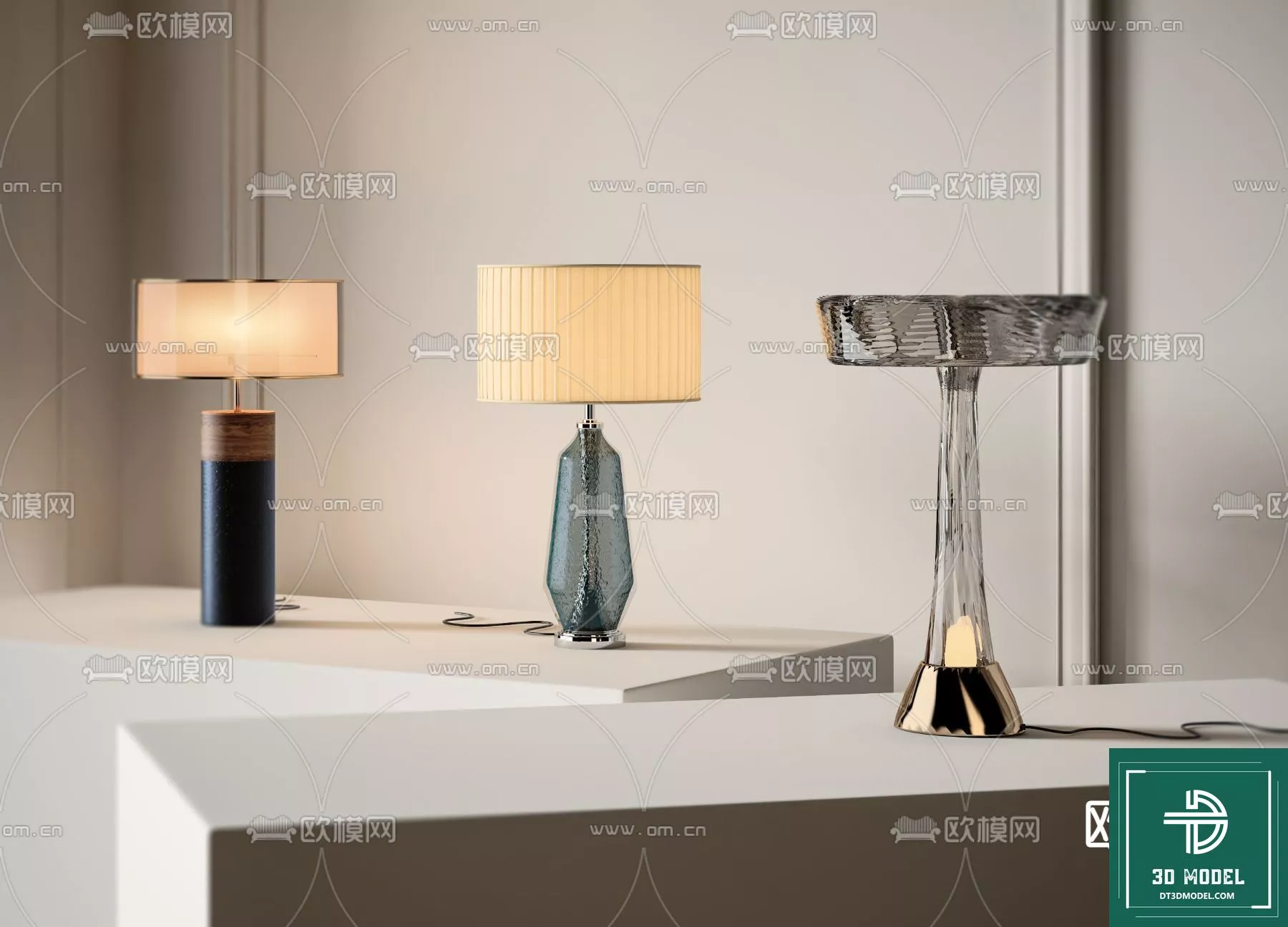 MODERN TABLE LAMP - SKETCHUP 3D MODEL - VRAY OR ENSCAPE - ID14484