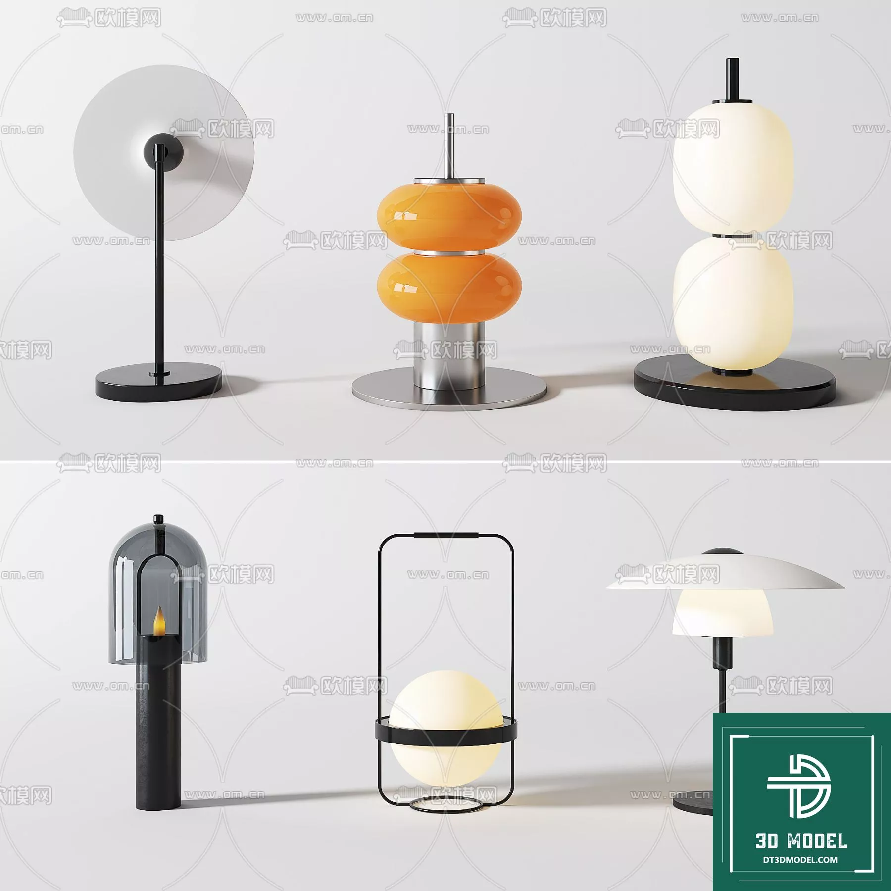 MODERN TABLE LAMP - SKETCHUP 3D MODEL - VRAY OR ENSCAPE - ID14501