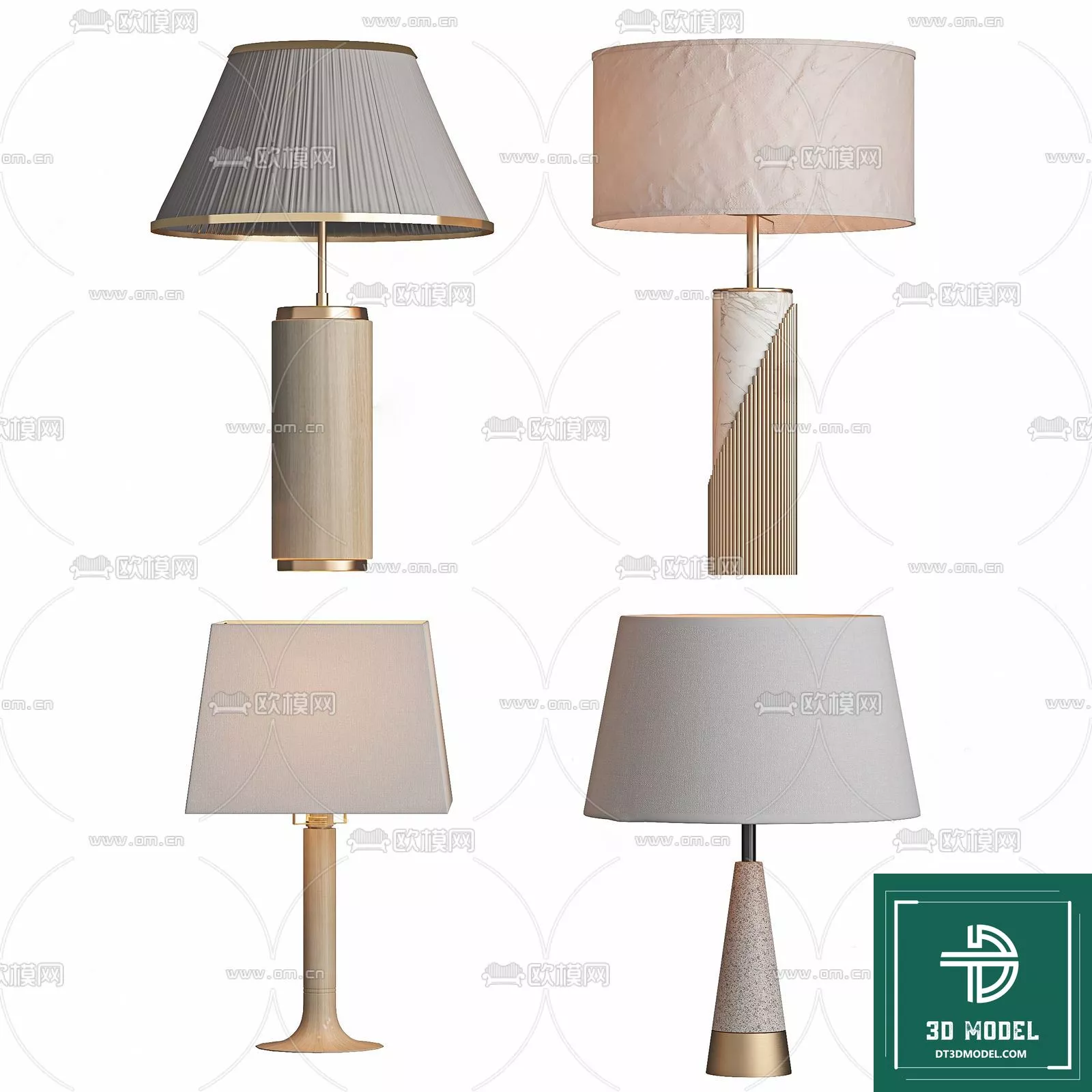MODERN TABLE LAMP - SKETCHUP 3D MODEL - VRAY OR ENSCAPE - ID14503