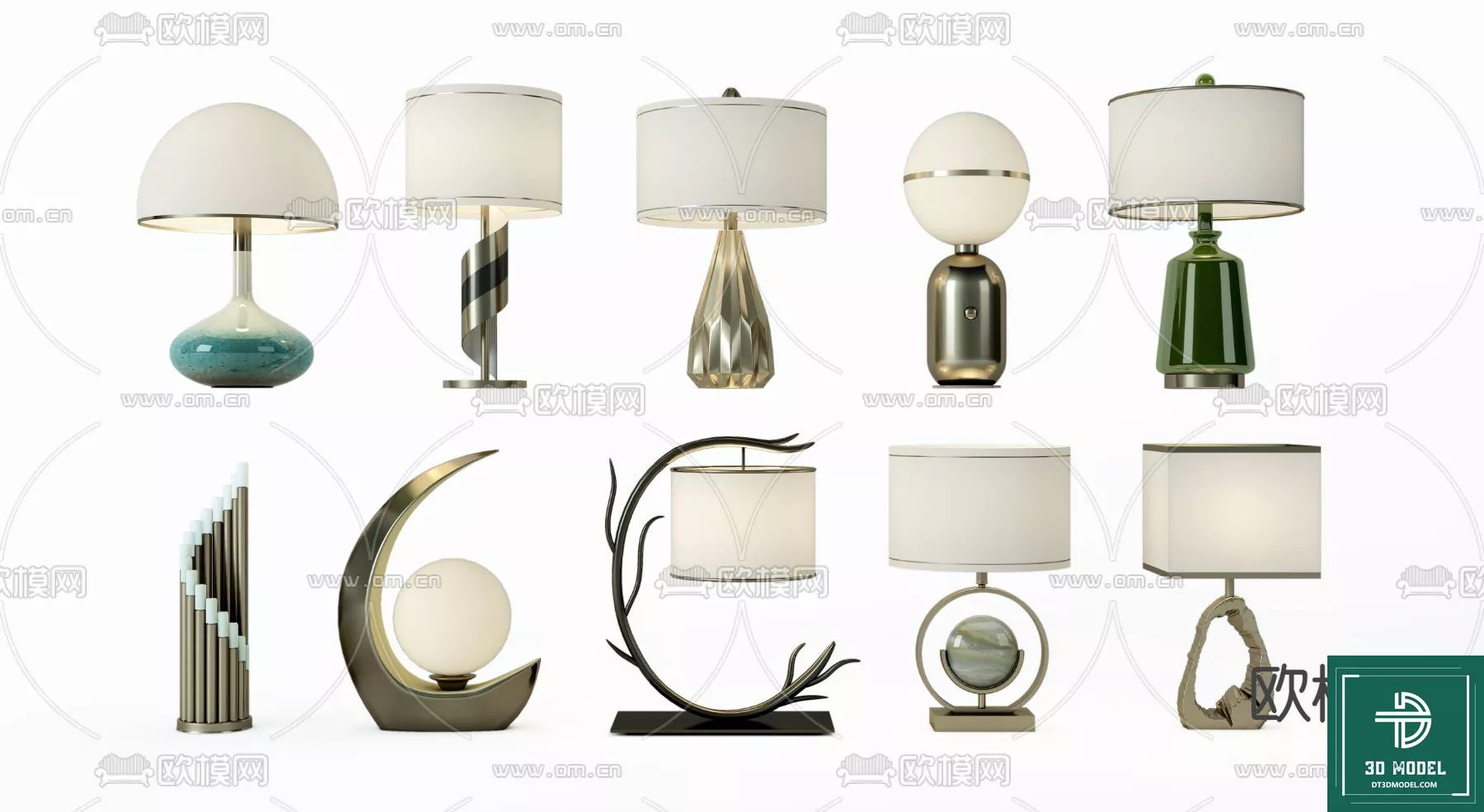 MODERN TABLE LAMP - SKETCHUP 3D MODEL - VRAY OR ENSCAPE - ID14507