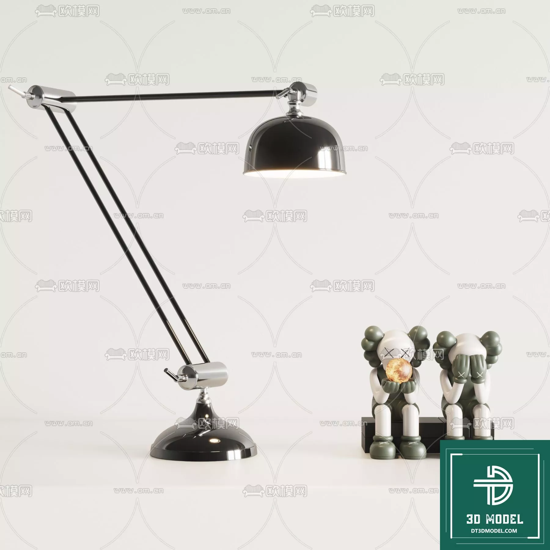 MODERN TABLE LAMP - SKETCHUP 3D MODEL - VRAY OR ENSCAPE - ID14509