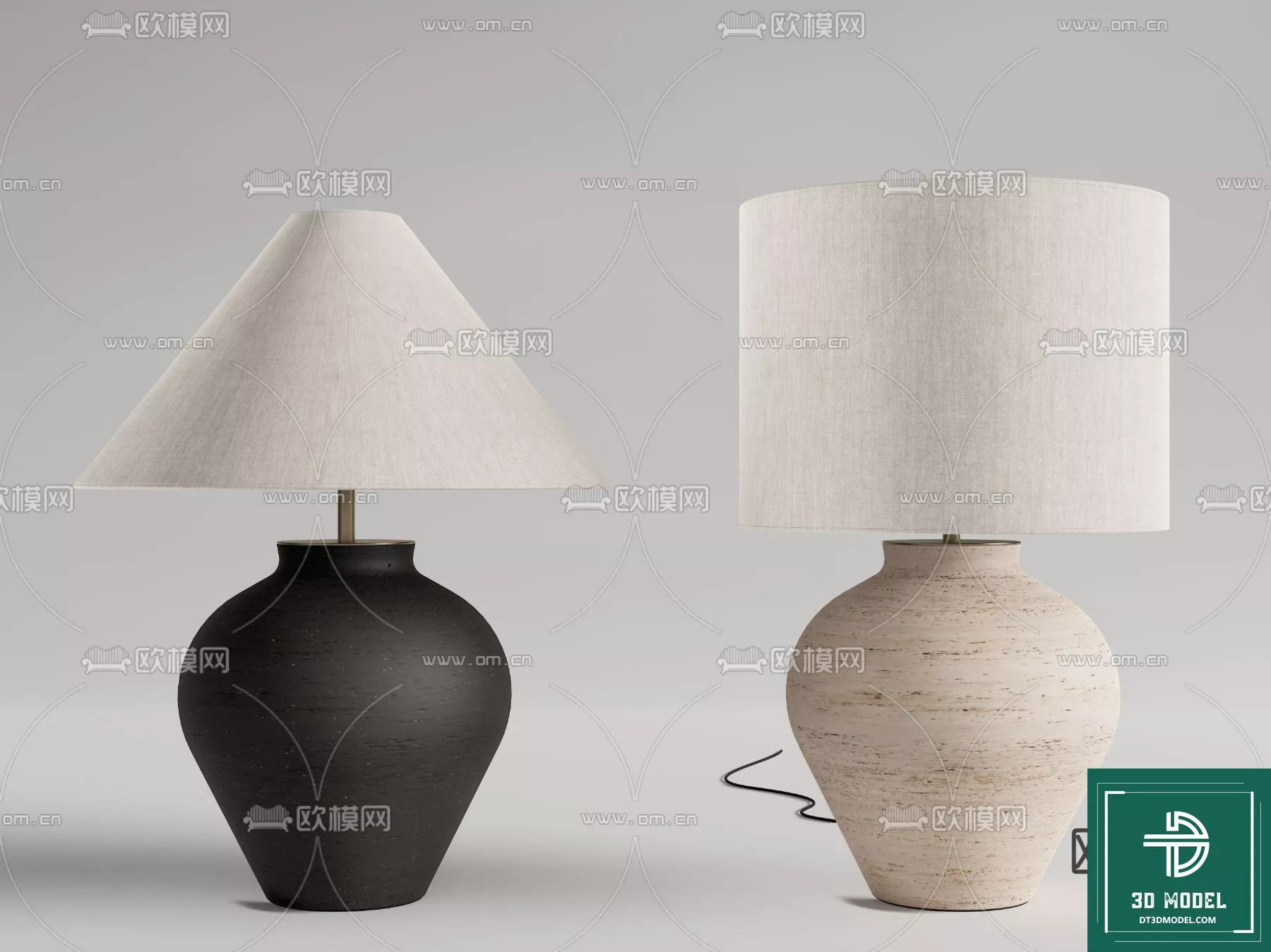 MODERN TABLE LAMP - SKETCHUP 3D MODEL - VRAY OR ENSCAPE - ID14514