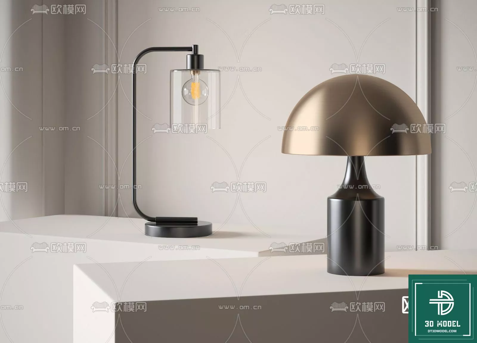 MODERN TABLE LAMP - SKETCHUP 3D MODEL - VRAY OR ENSCAPE - ID14518