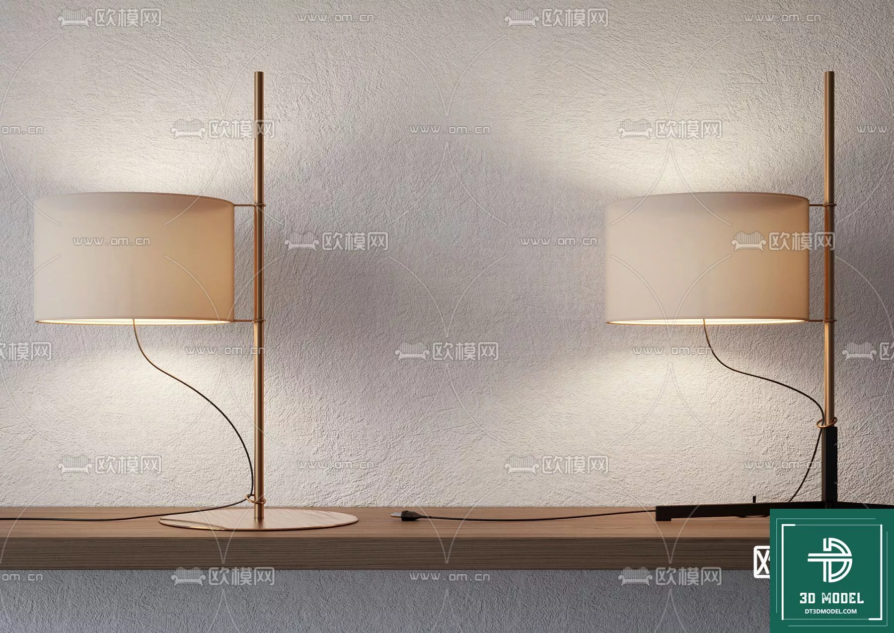 MODERN TABLE LAMP - SKETCHUP 3D MODEL - VRAY OR ENSCAPE - ID14526