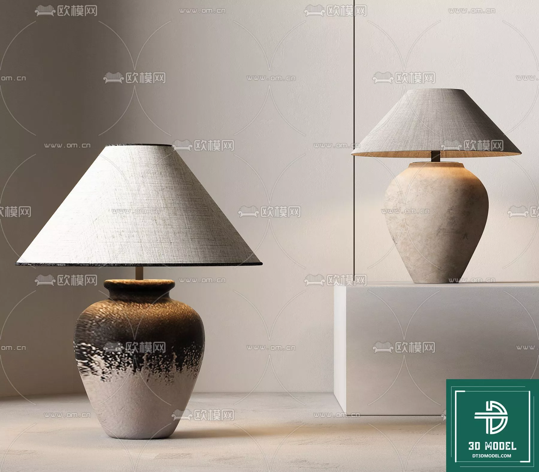 MODERN TABLE LAMP - SKETCHUP 3D MODEL - VRAY OR ENSCAPE - ID14527