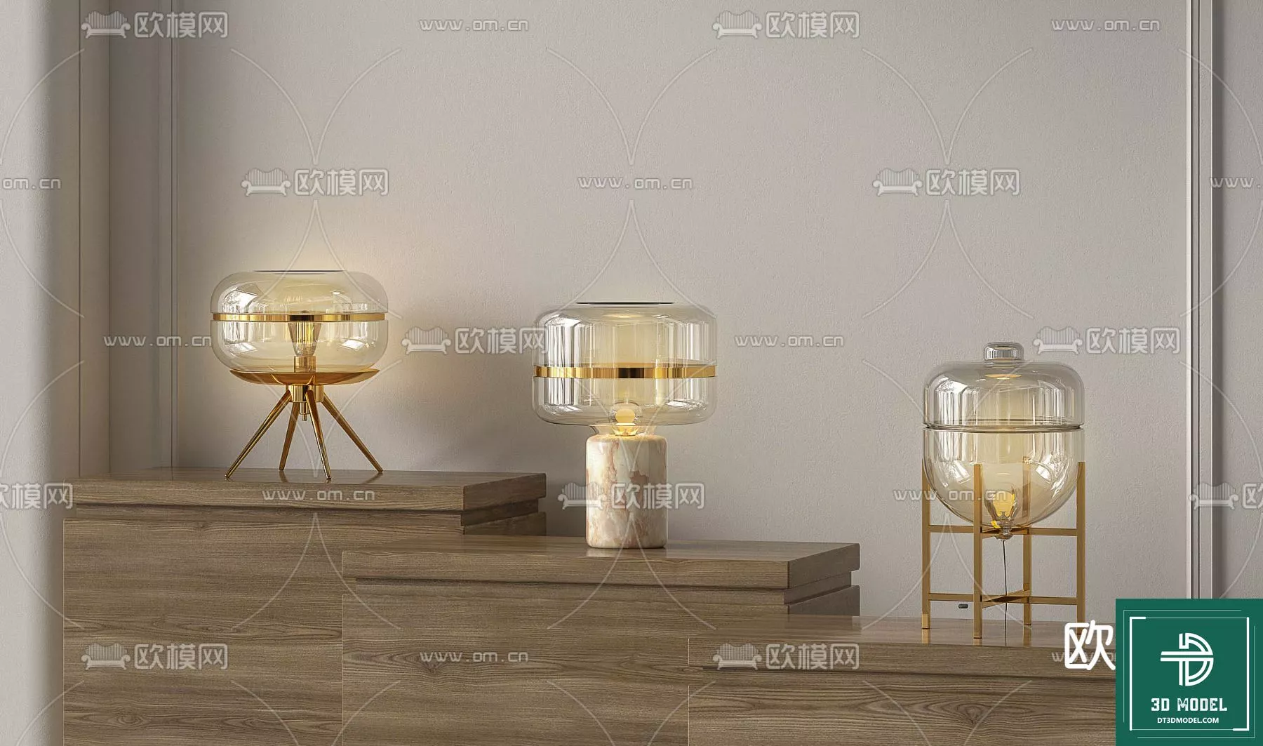 MODERN TABLE LAMP - SKETCHUP 3D MODEL - VRAY OR ENSCAPE - ID14533