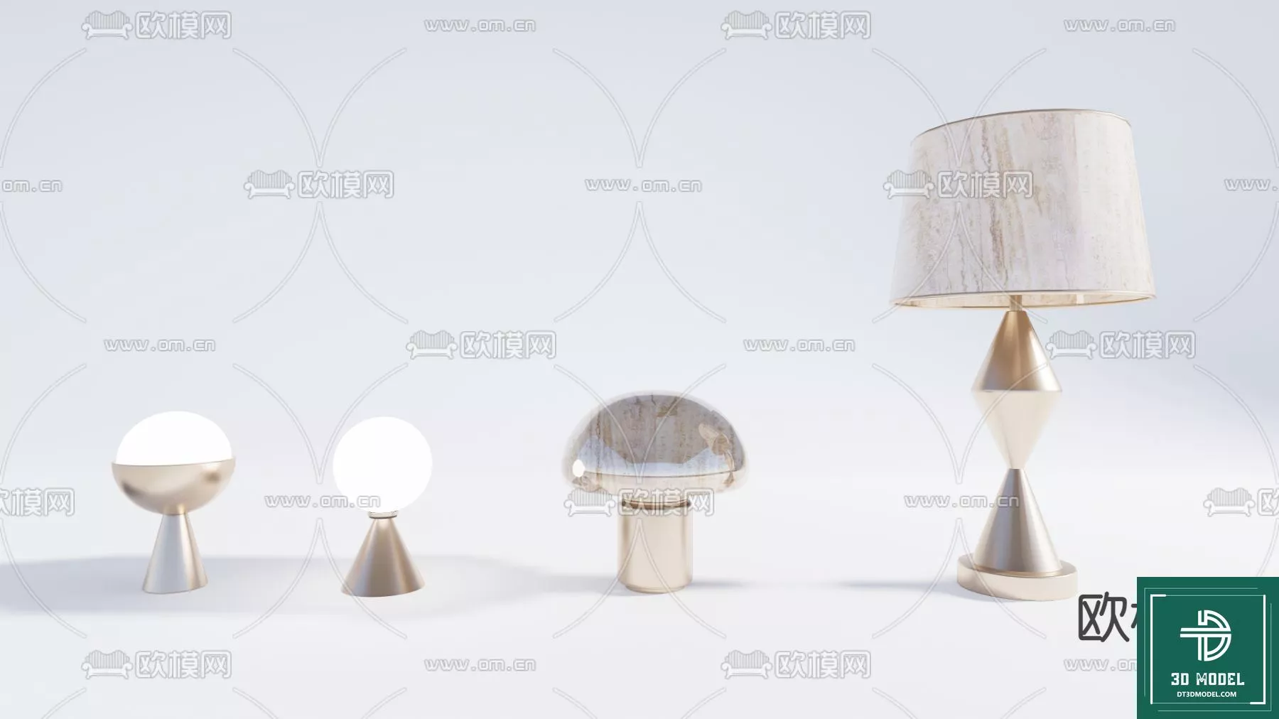 MODERN TABLE LAMP - SKETCHUP 3D MODEL - VRAY OR ENSCAPE - ID14534