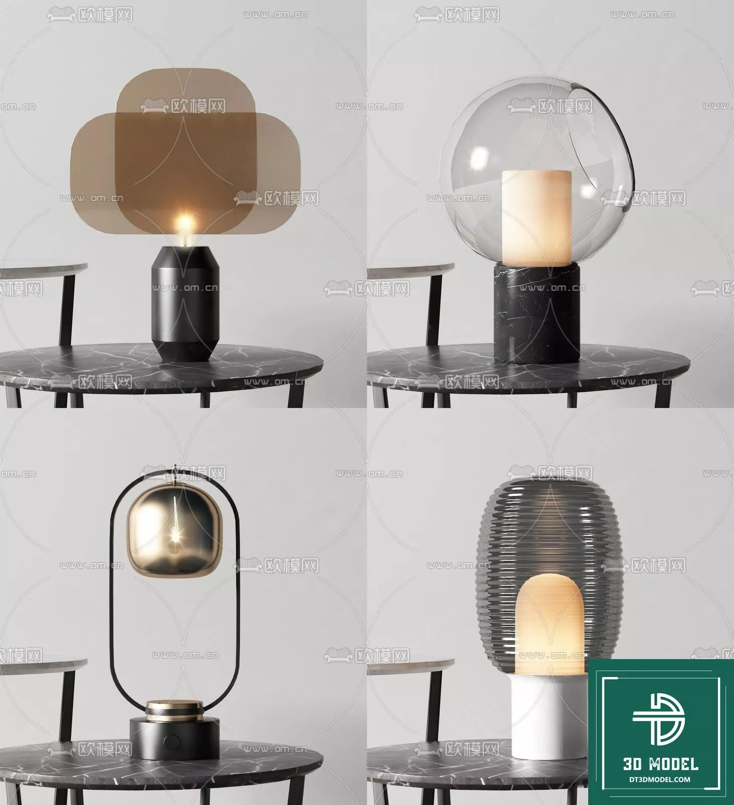 MODERN TABLE LAMP - SKETCHUP 3D MODEL - VRAY OR ENSCAPE - ID14538
