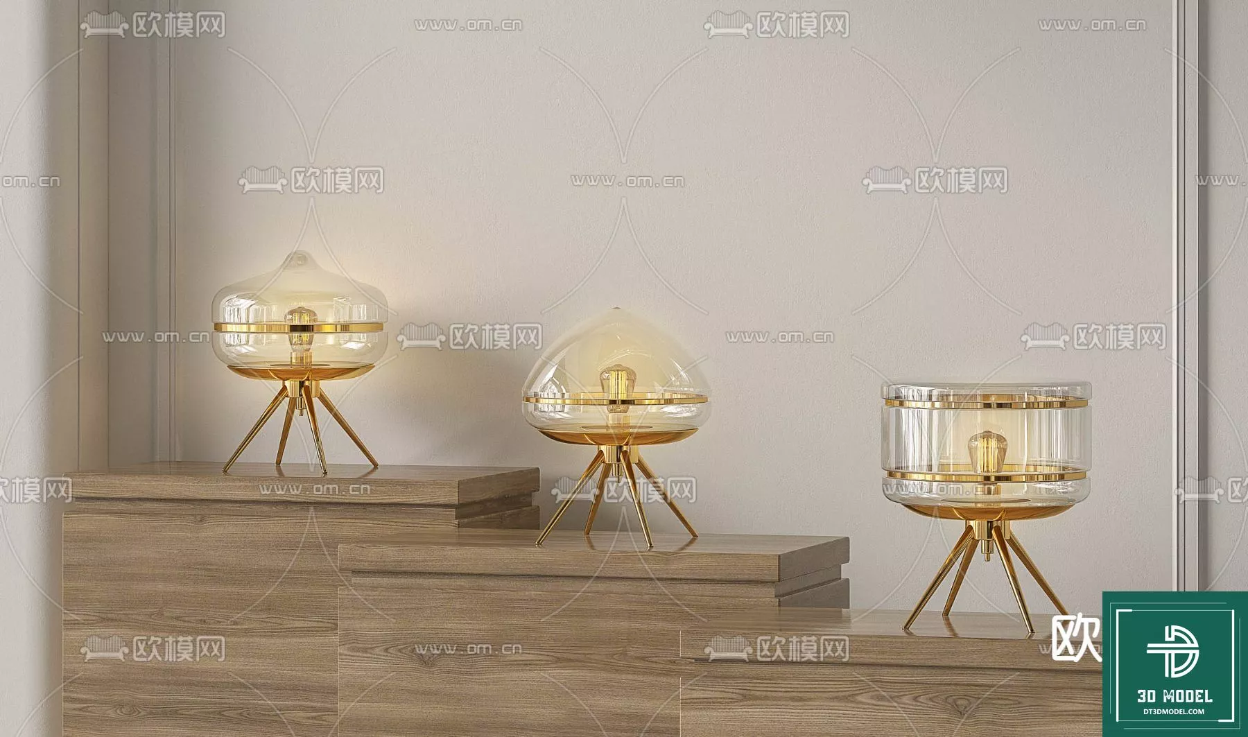 MODERN TABLE LAMP - SKETCHUP 3D MODEL - VRAY OR ENSCAPE - ID14548