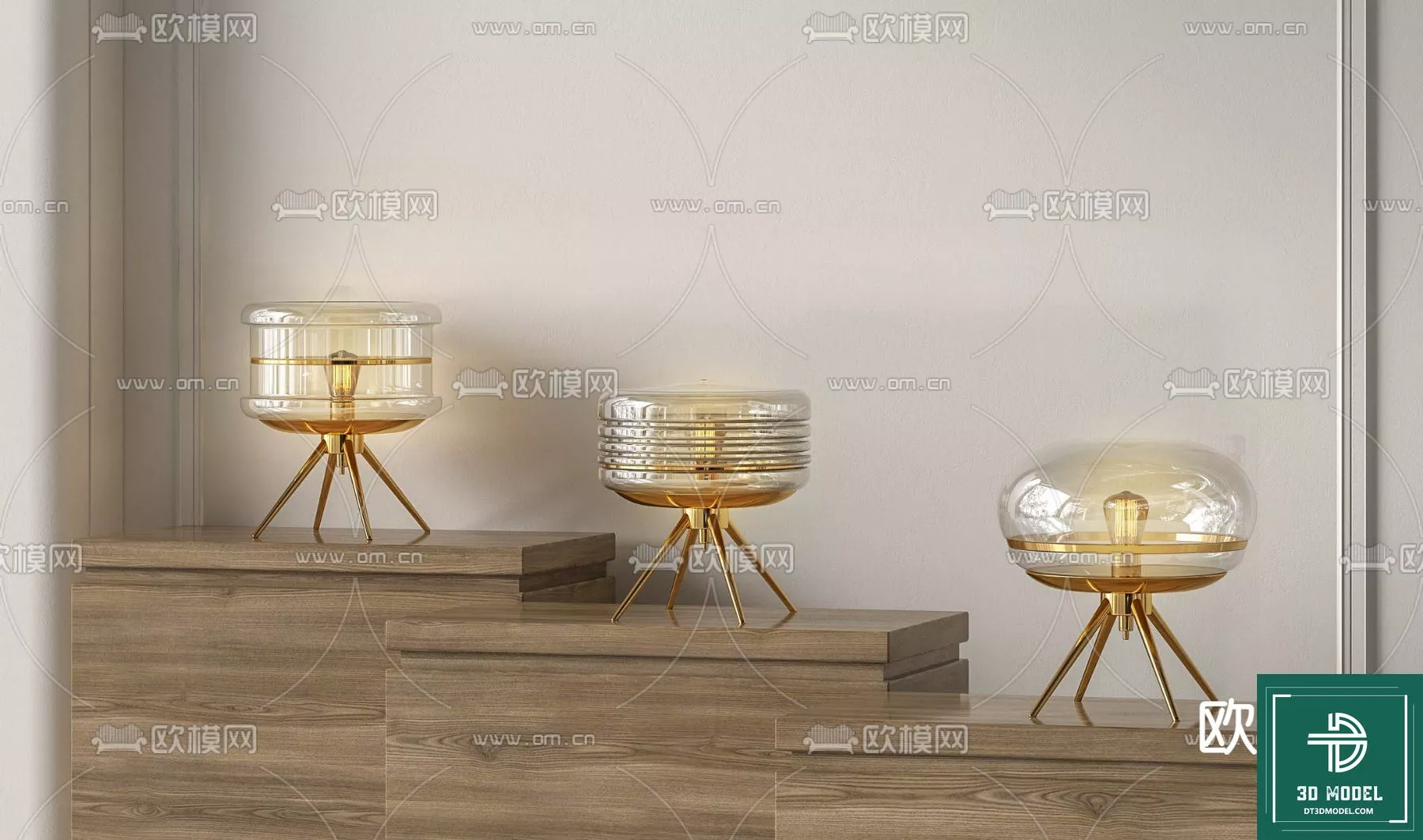 MODERN TABLE LAMP - SKETCHUP 3D MODEL - VRAY OR ENSCAPE - ID14549