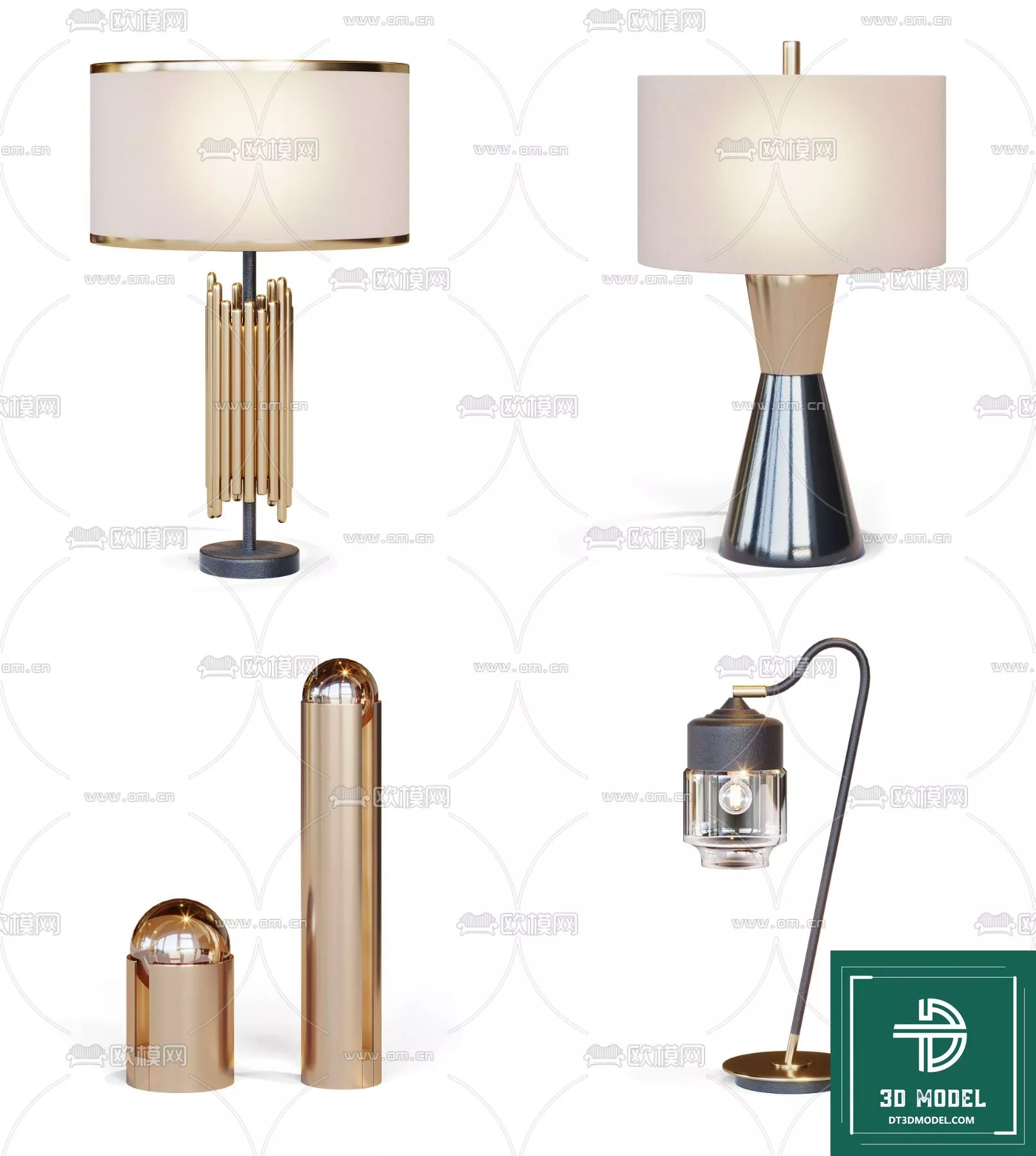 MODERN TABLE LAMP - SKETCHUP 3D MODEL - VRAY OR ENSCAPE - ID14557