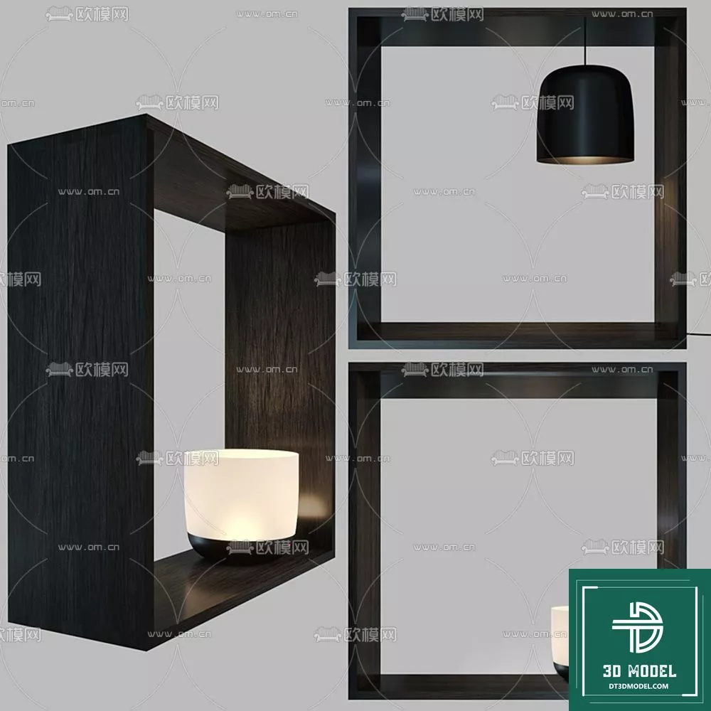 MODERN TABLE LAMP - SKETCHUP 3D MODEL - VRAY OR ENSCAPE - ID14559