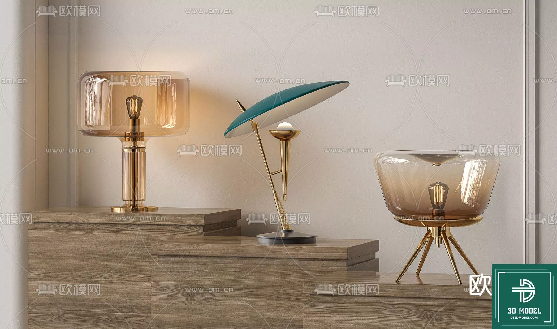 MODERN TABLE LAMP - SKETCHUP 3D MODEL - VRAY OR ENSCAPE - ID14561