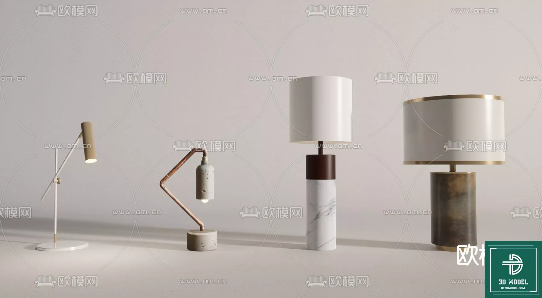MODERN TABLE LAMP - SKETCHUP 3D MODEL - VRAY OR ENSCAPE - ID14563