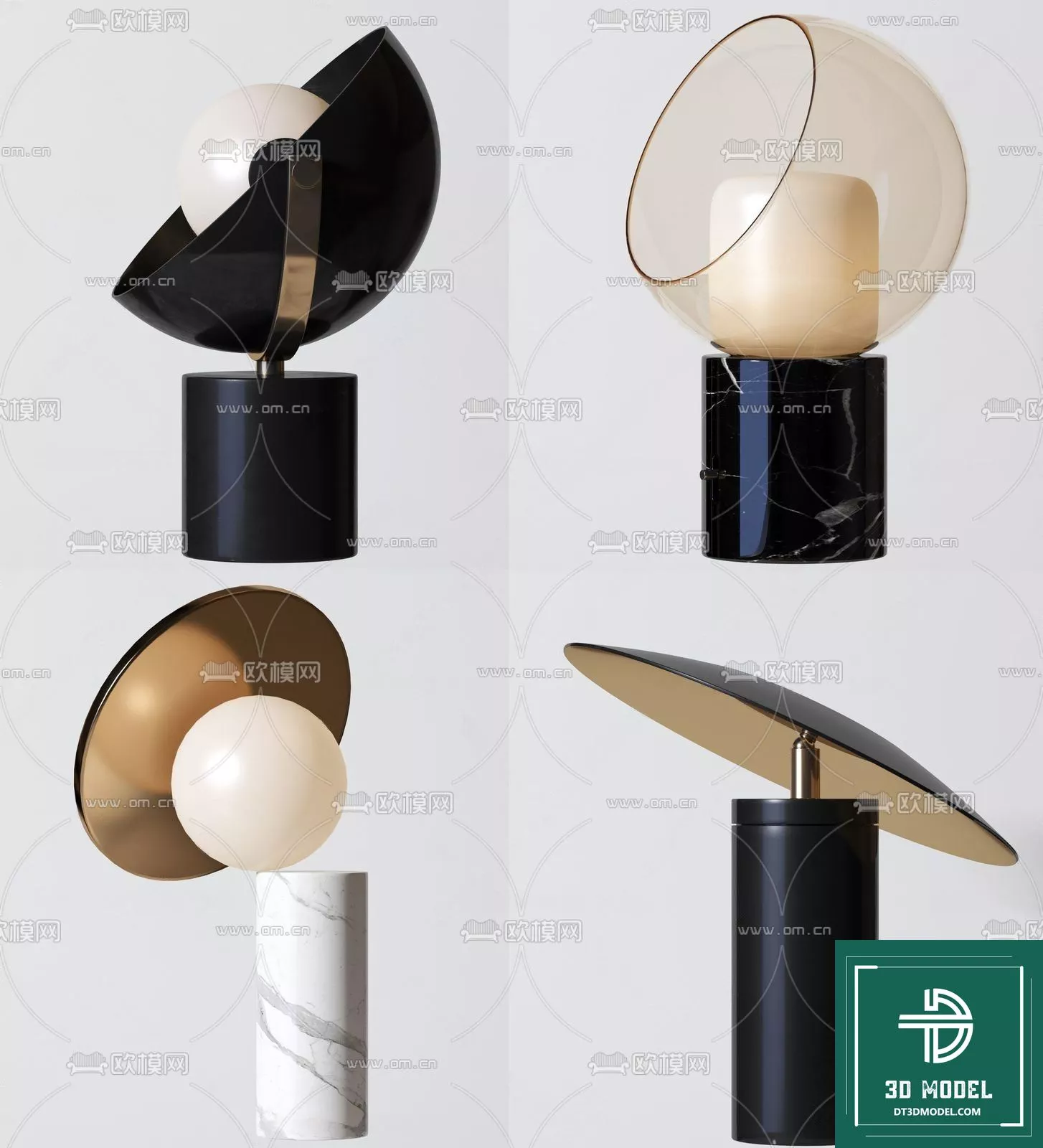 MODERN TABLE LAMP - SKETCHUP 3D MODEL - VRAY OR ENSCAPE - ID14565