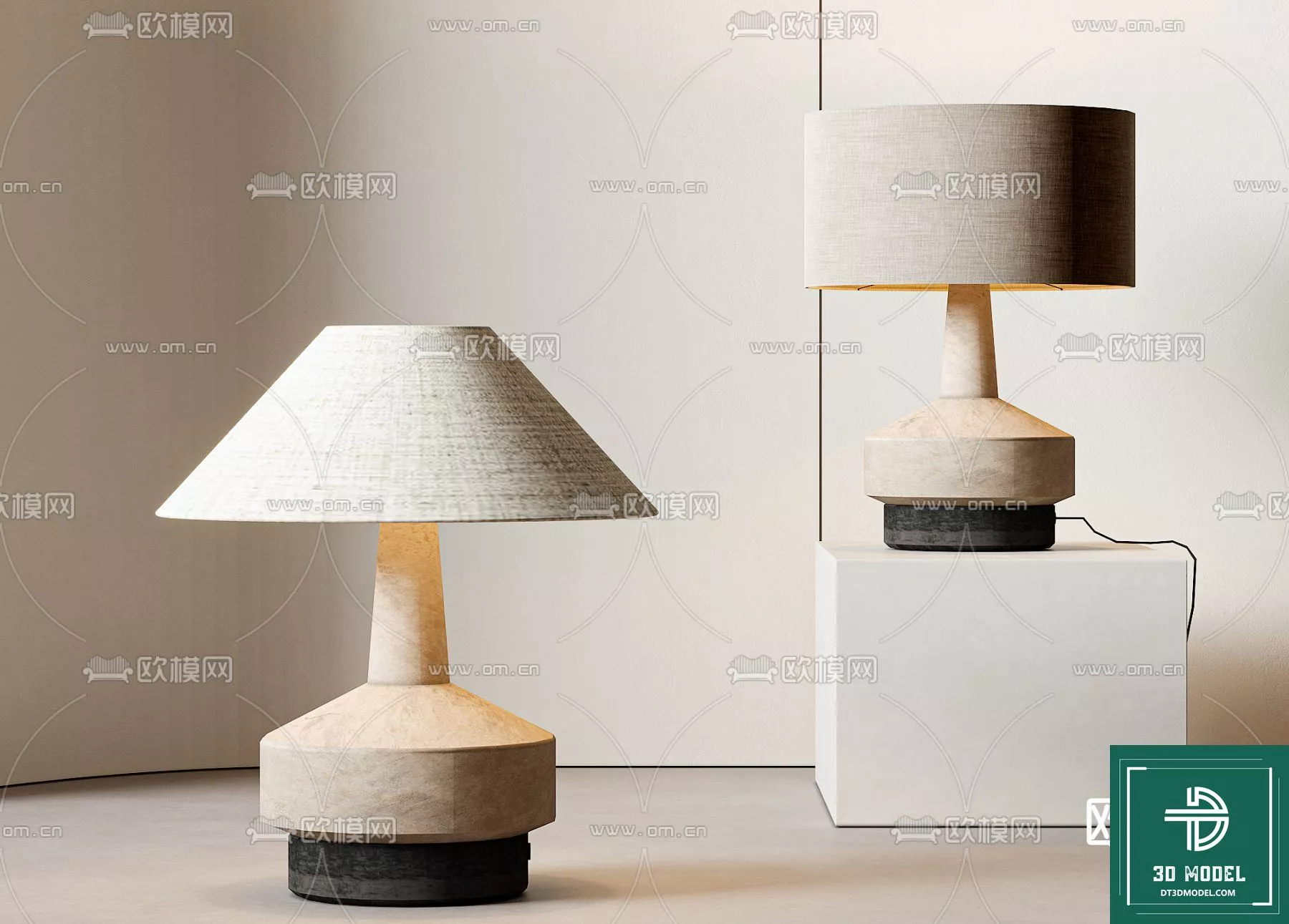 MODERN TABLE LAMP - SKETCHUP 3D MODEL - VRAY OR ENSCAPE - ID14568