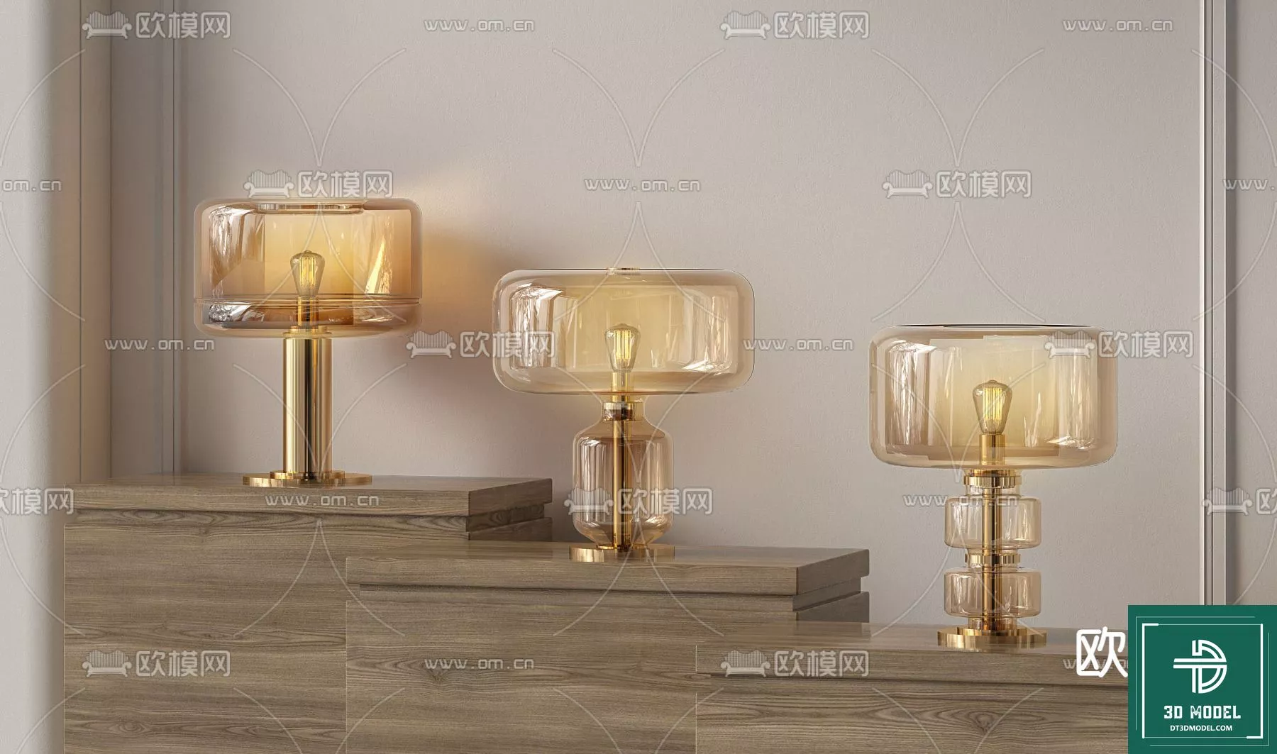 MODERN TABLE LAMP - SKETCHUP 3D MODEL - VRAY OR ENSCAPE - ID14572