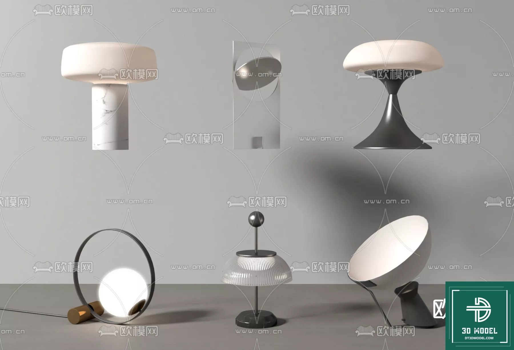 MODERN TABLE LAMP - SKETCHUP 3D MODEL - VRAY OR ENSCAPE - ID14601