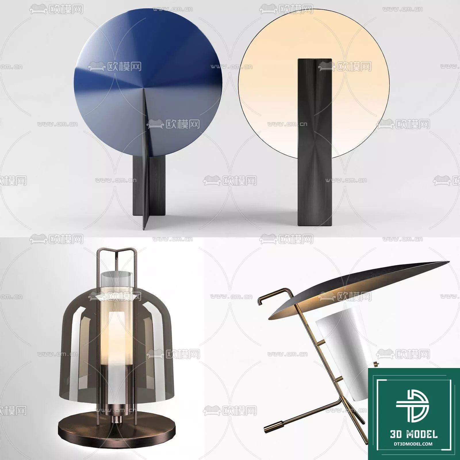 MODERN TABLE LAMP - SKETCHUP 3D MODEL - VRAY OR ENSCAPE - ID14621