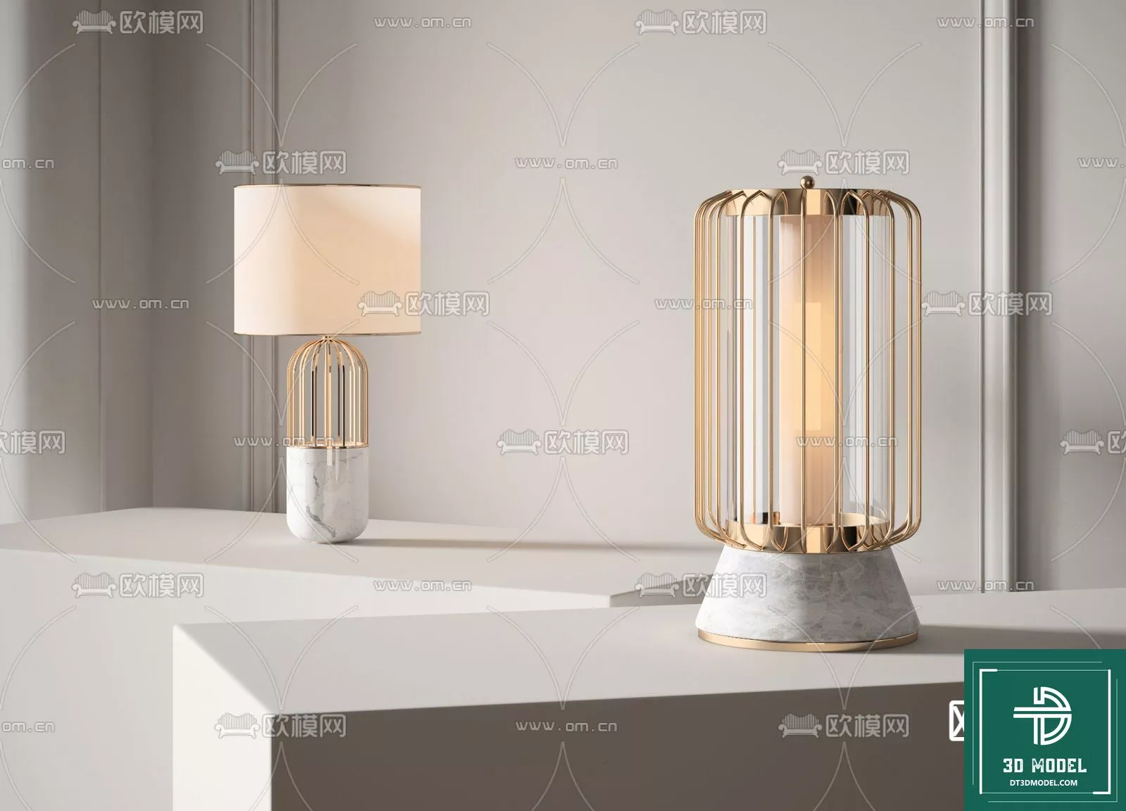 MODERN TABLE LAMP - SKETCHUP 3D MODEL - VRAY OR ENSCAPE - ID14636