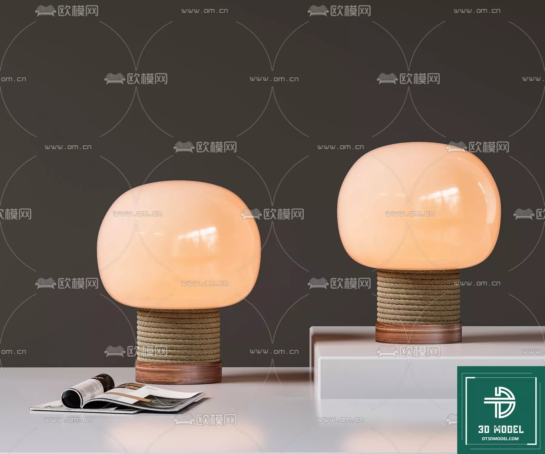 MODERN TABLE LAMP - SKETCHUP 3D MODEL - VRAY OR ENSCAPE - ID14658