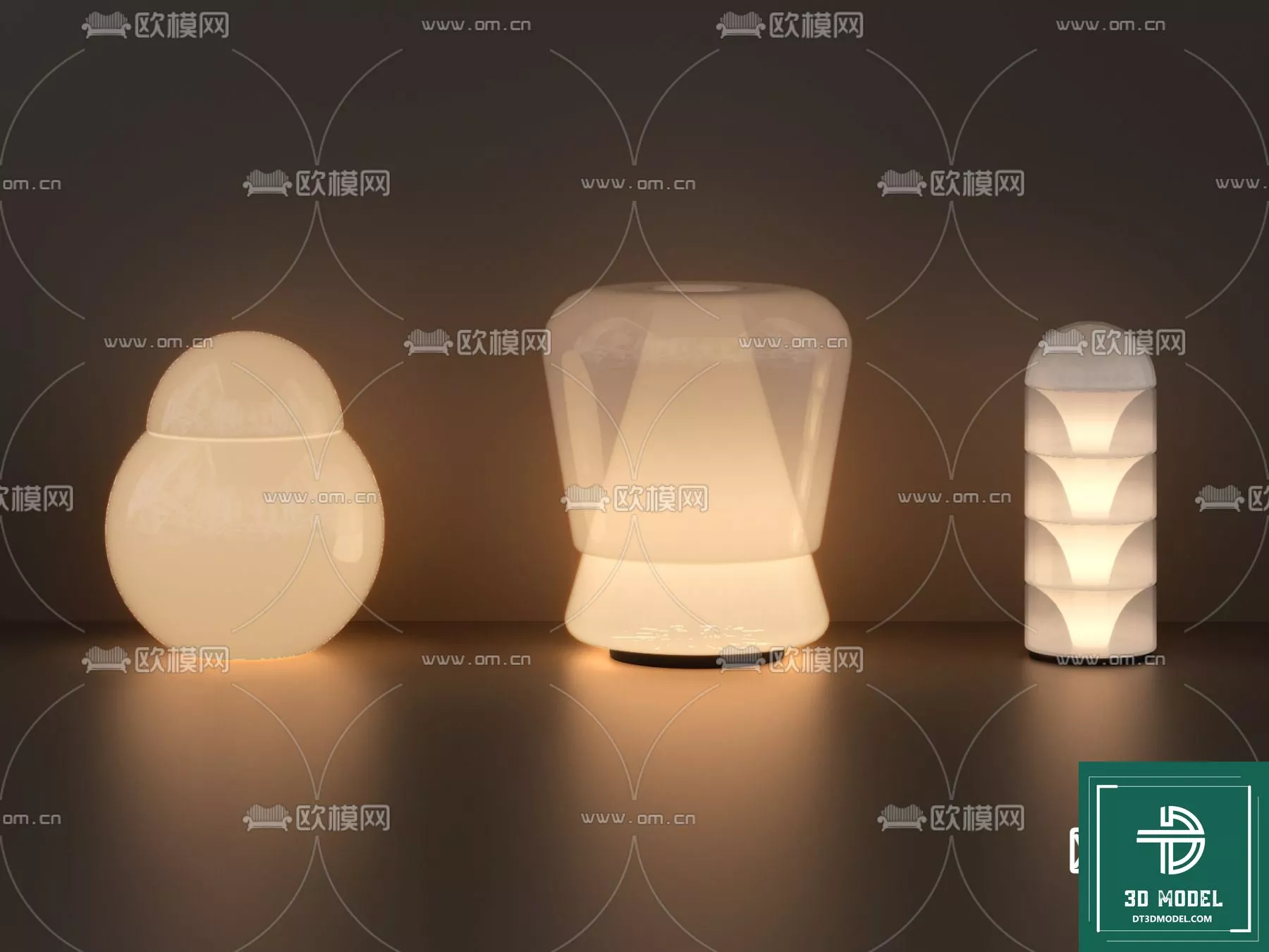 MODERN TABLE LAMP - SKETCHUP 3D MODEL - VRAY OR ENSCAPE - ID14662