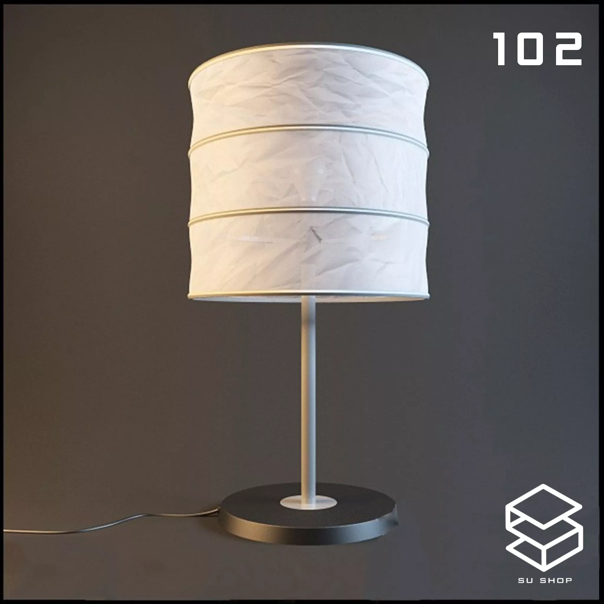 MODERN TABLE LAMP - SKETCHUP 3D MODEL - VRAY OR ENSCAPE - ID14667