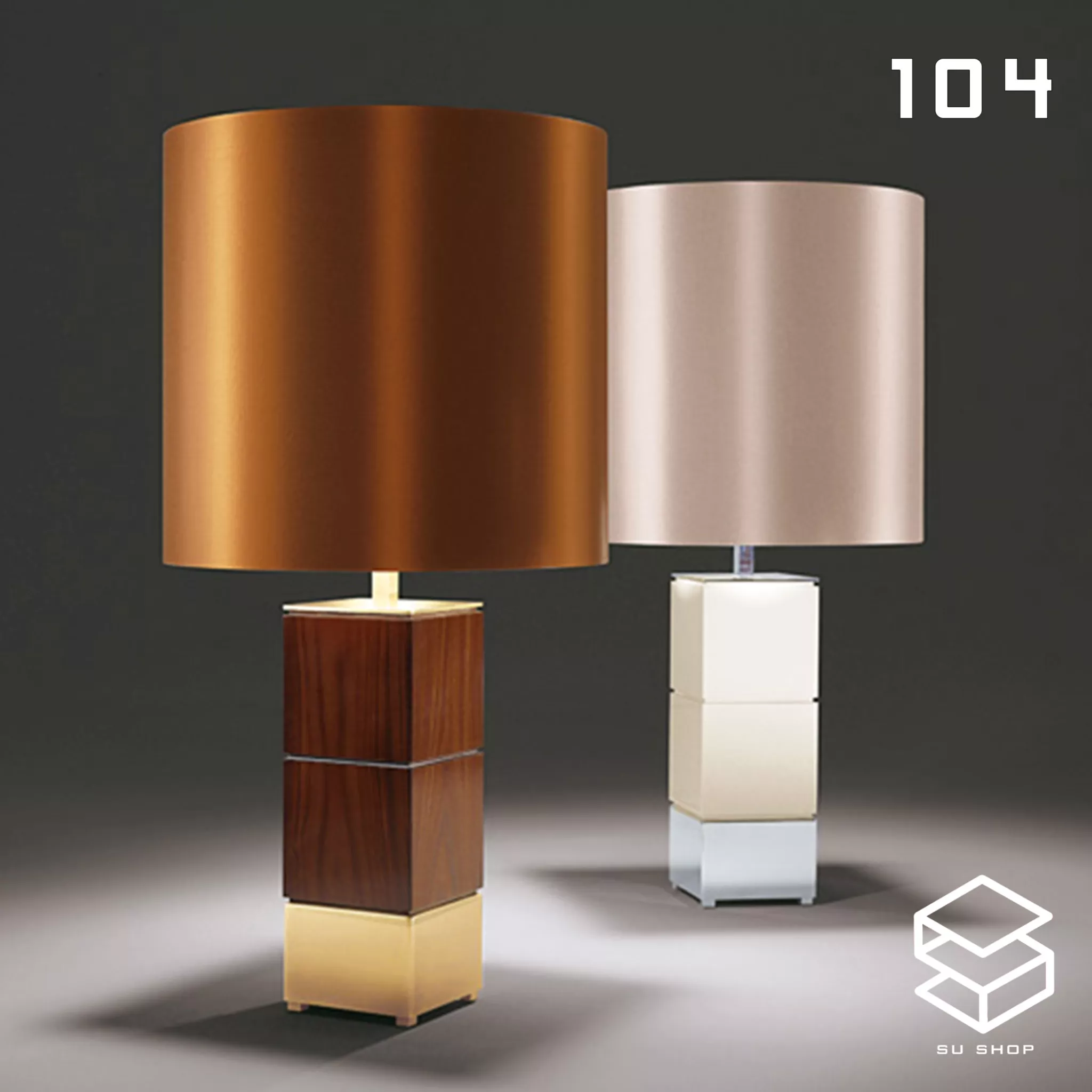 MODERN TABLE LAMP - SKETCHUP 3D MODEL - VRAY OR ENSCAPE - ID14669