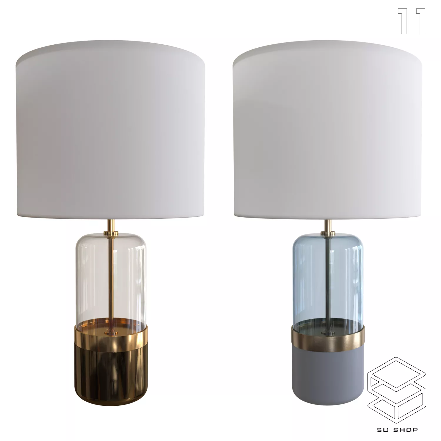 MODERN TABLE LAMP - SKETCHUP 3D MODEL - VRAY OR ENSCAPE - ID14675