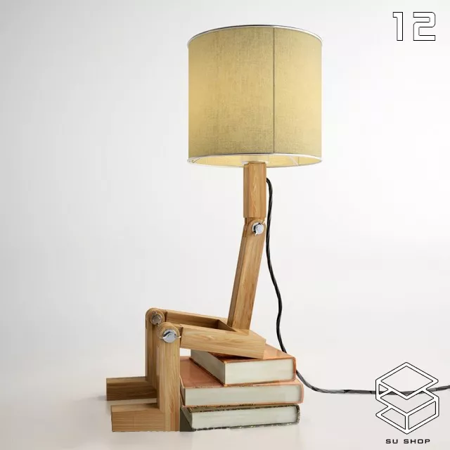 MODERN TABLE LAMP - SKETCHUP 3D MODEL - VRAY OR ENSCAPE - ID14686