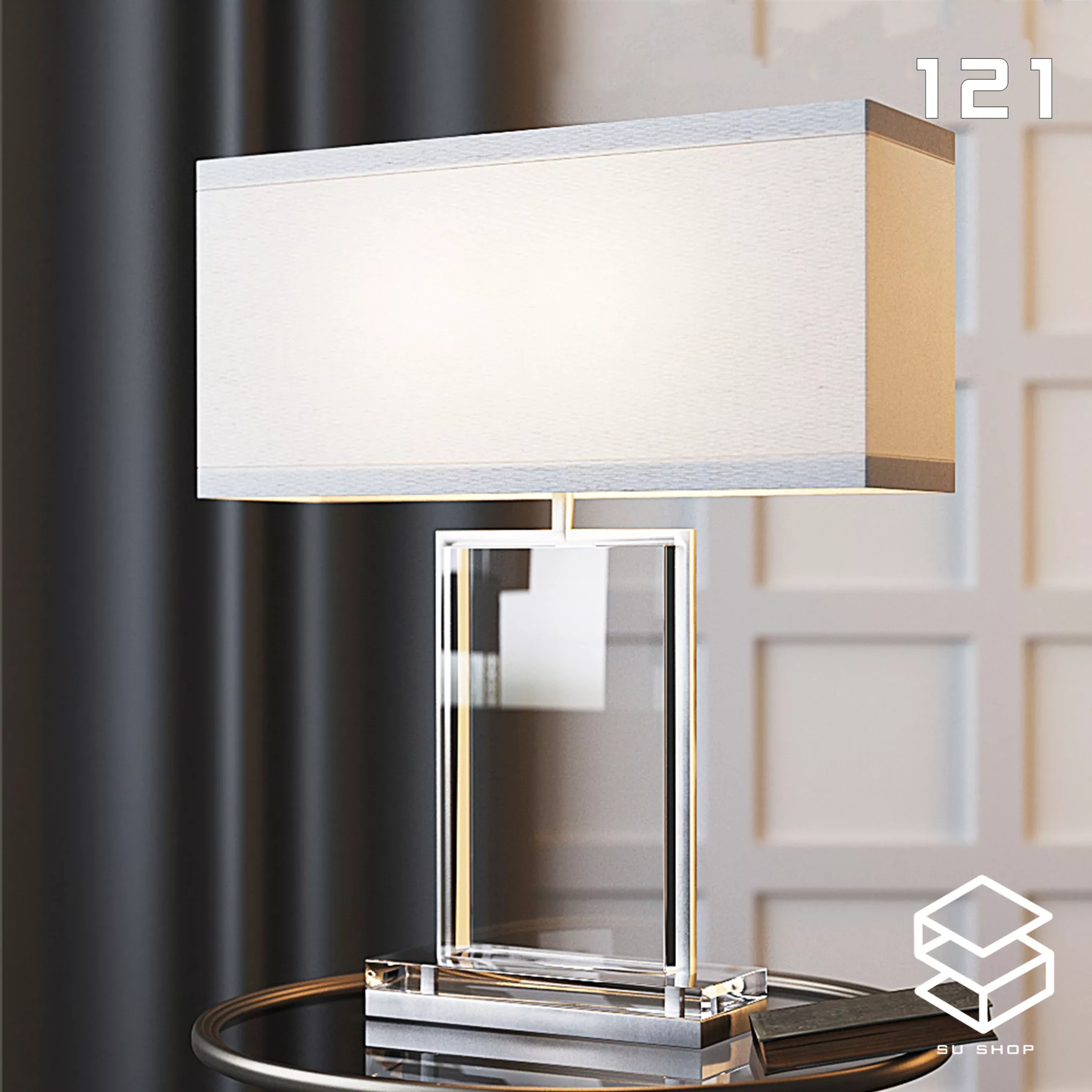 MODERN TABLE LAMP - SKETCHUP 3D MODEL - VRAY OR ENSCAPE - ID14688