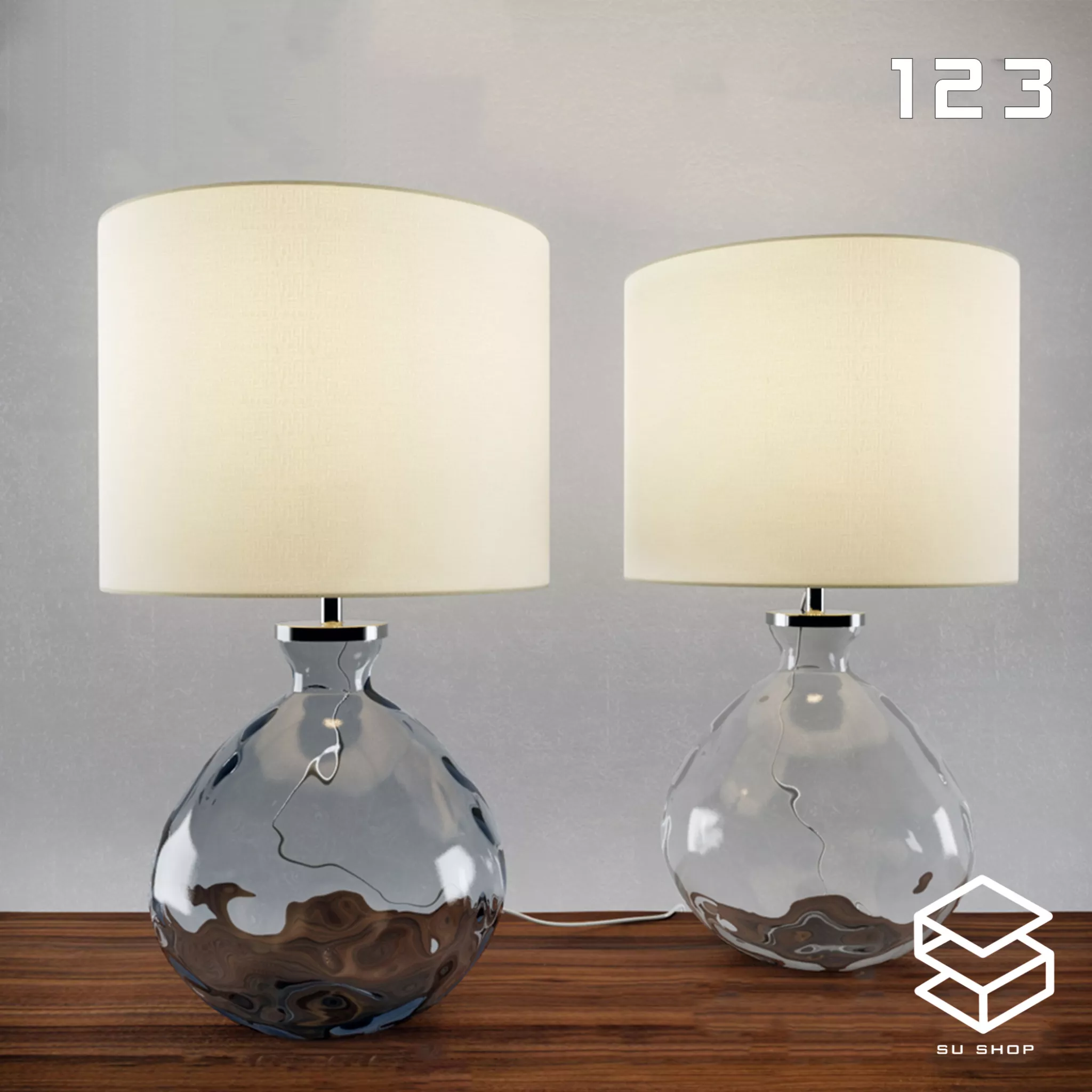 MODERN TABLE LAMP - SKETCHUP 3D MODEL - VRAY OR ENSCAPE - ID14690