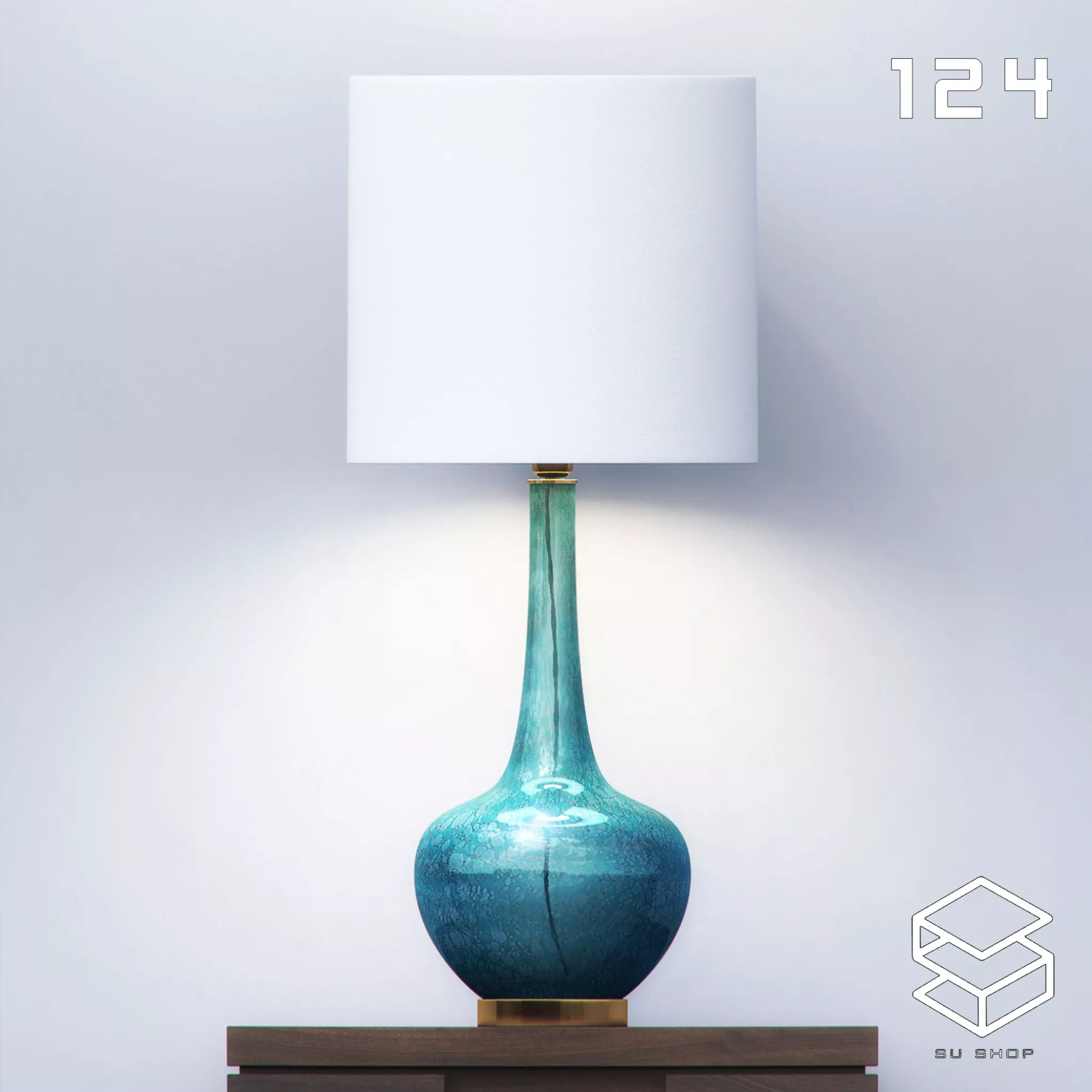 MODERN TABLE LAMP - SKETCHUP 3D MODEL - VRAY OR ENSCAPE - ID14691