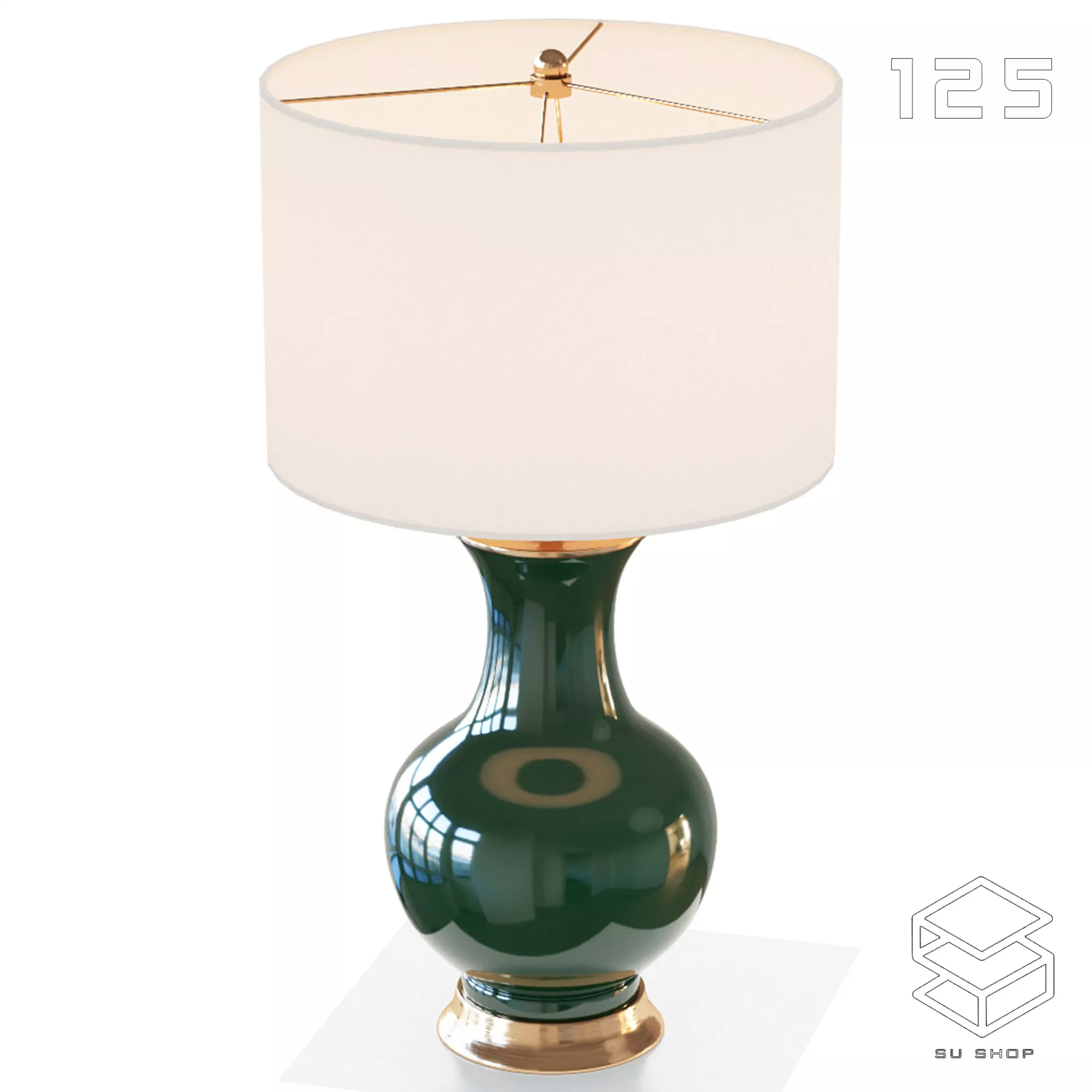 MODERN TABLE LAMP - SKETCHUP 3D MODEL - VRAY OR ENSCAPE - ID14692