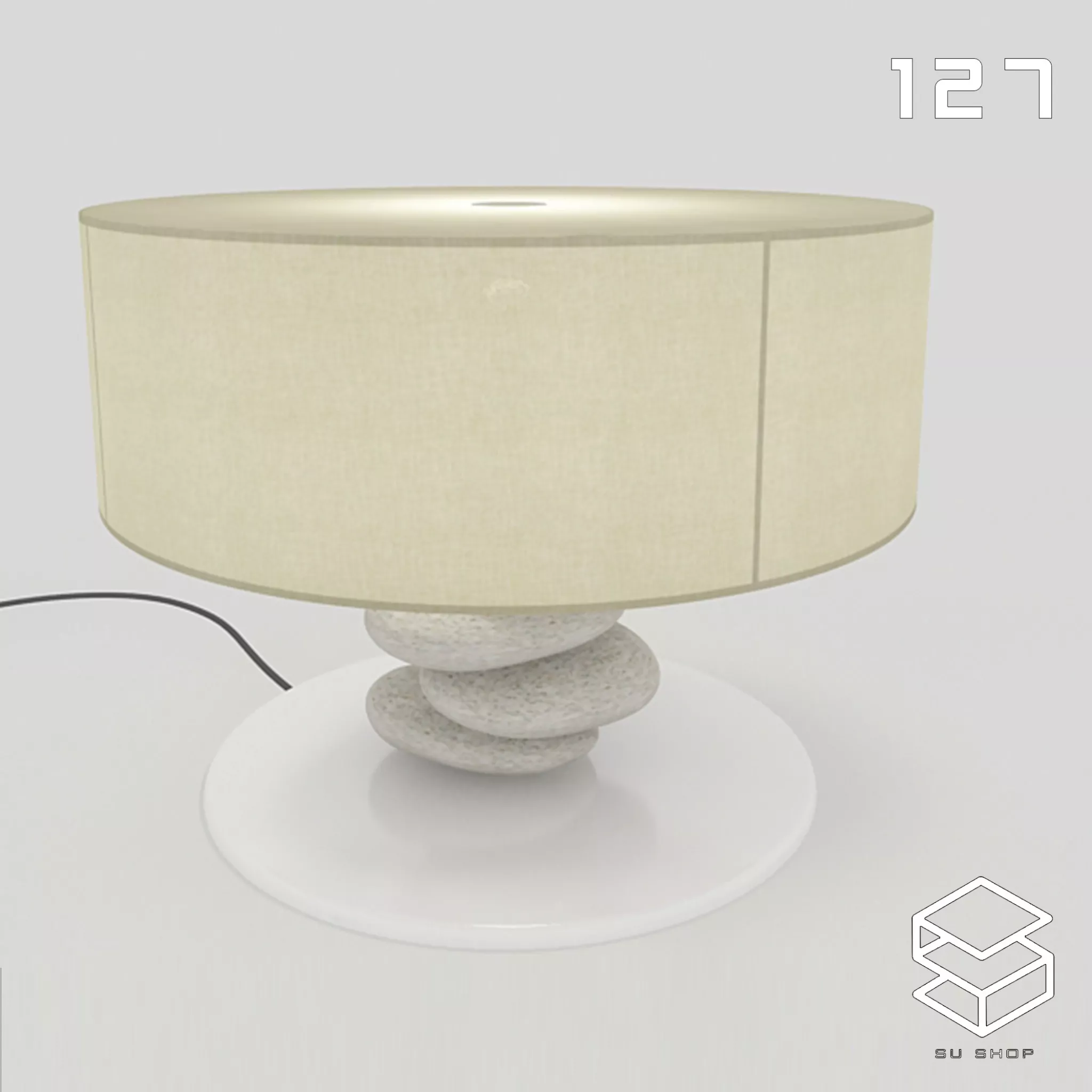 MODERN TABLE LAMP - SKETCHUP 3D MODEL - VRAY OR ENSCAPE - ID14694