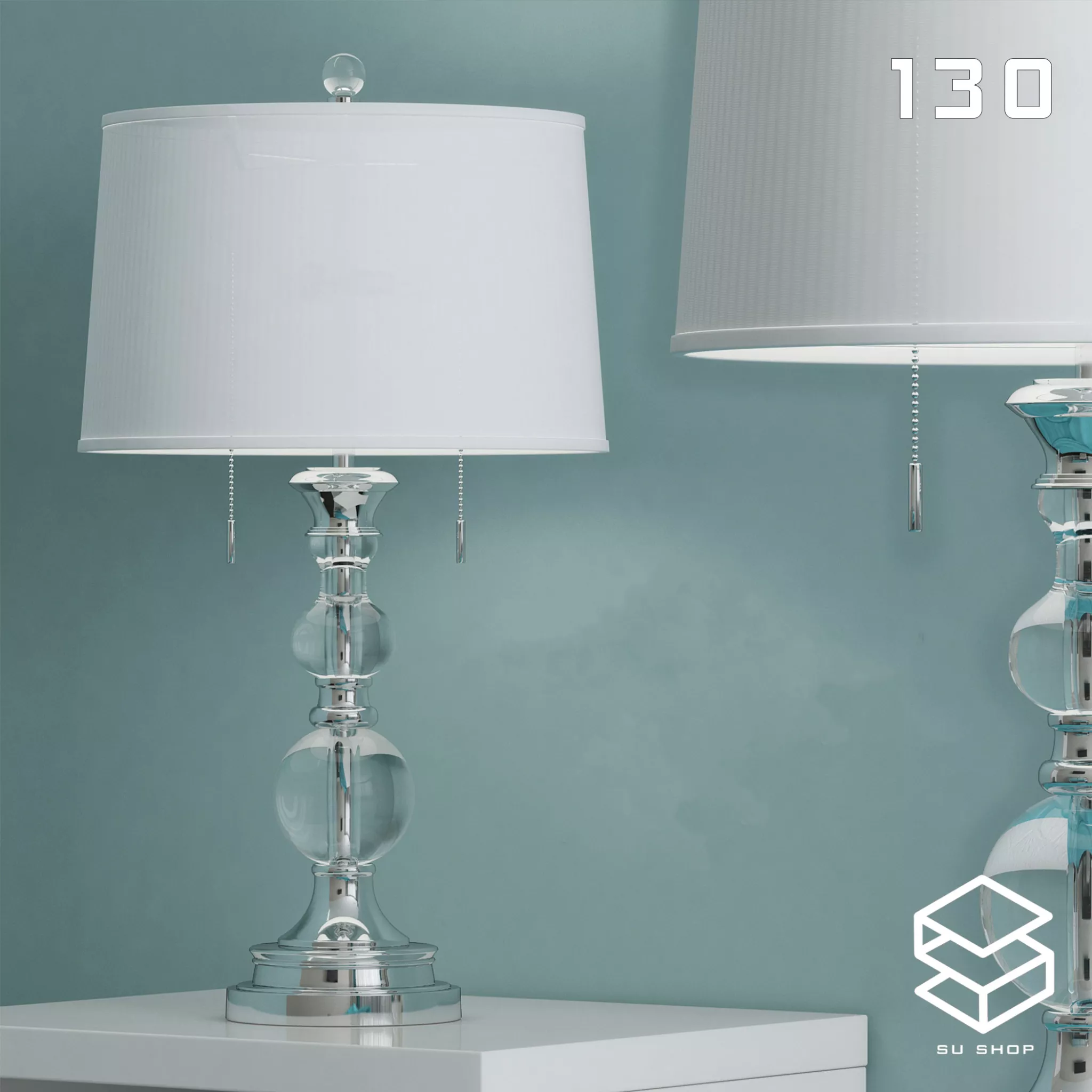 MODERN TABLE LAMP - SKETCHUP 3D MODEL - VRAY OR ENSCAPE - ID14698