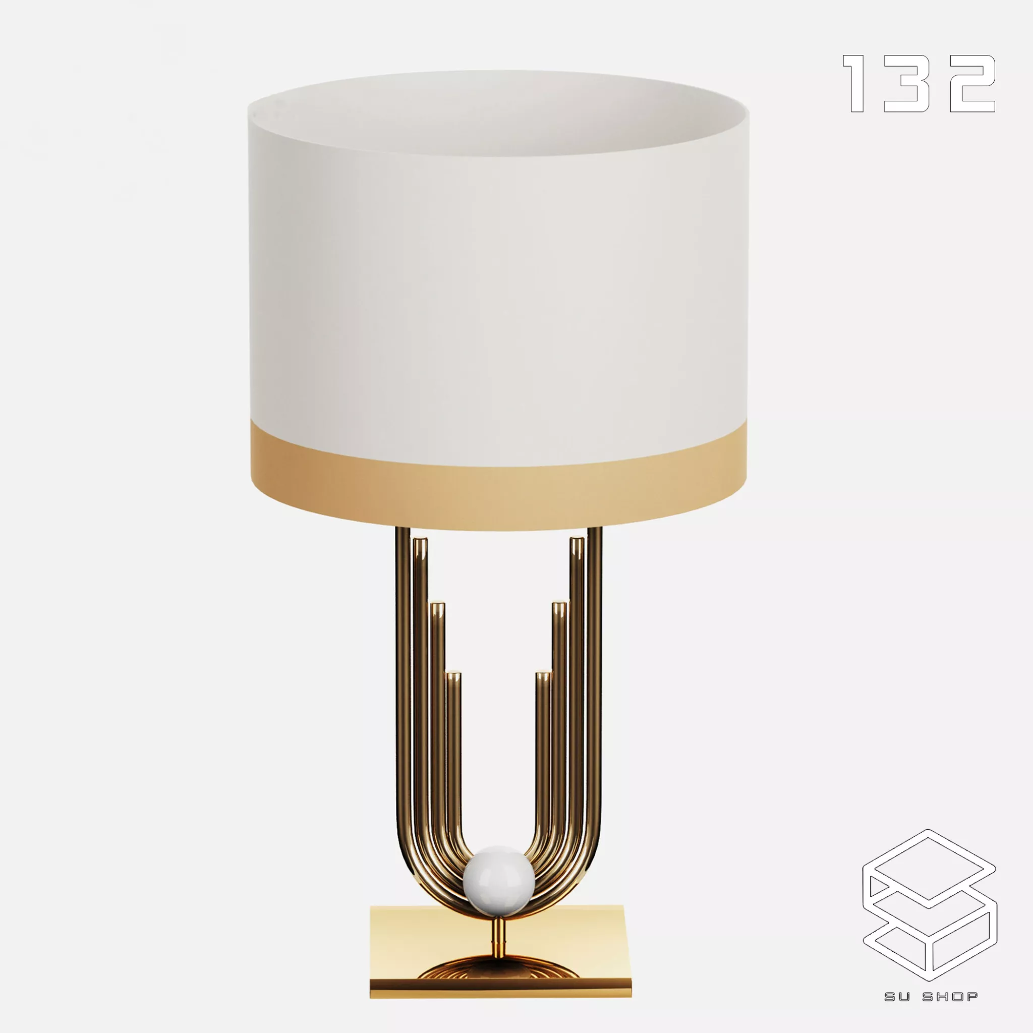 MODERN TABLE LAMP - SKETCHUP 3D MODEL - VRAY OR ENSCAPE - ID14700