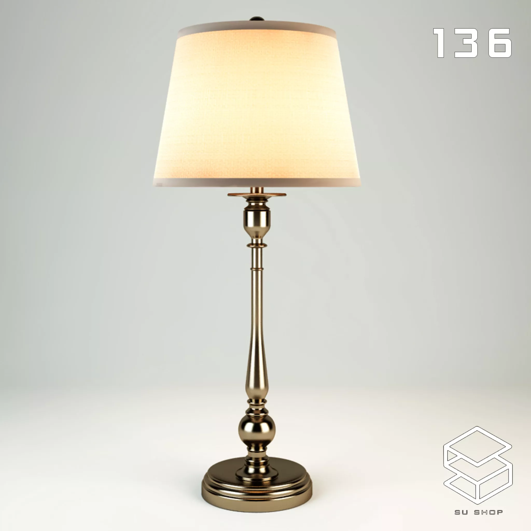 MODERN TABLE LAMP - SKETCHUP 3D MODEL - VRAY OR ENSCAPE - ID14704