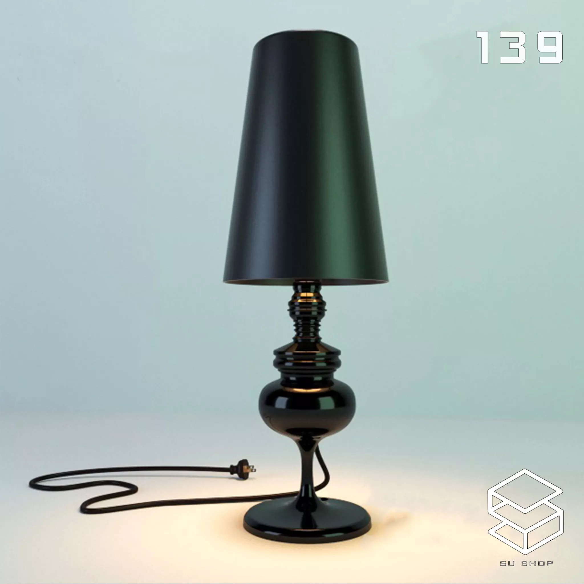 MODERN TABLE LAMP - SKETCHUP 3D MODEL - VRAY OR ENSCAPE - ID14707