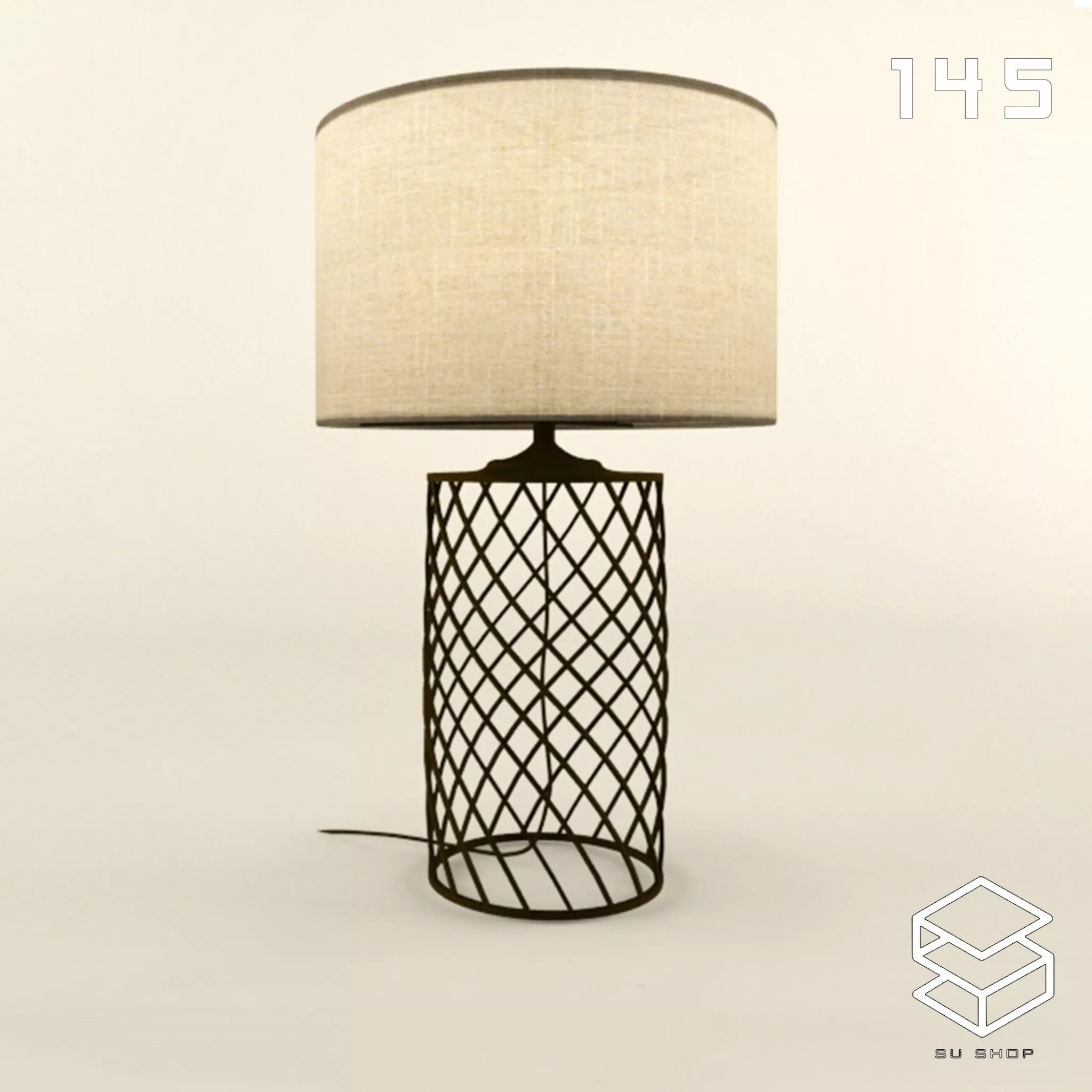 MODERN TABLE LAMP - SKETCHUP 3D MODEL - VRAY OR ENSCAPE - ID14714